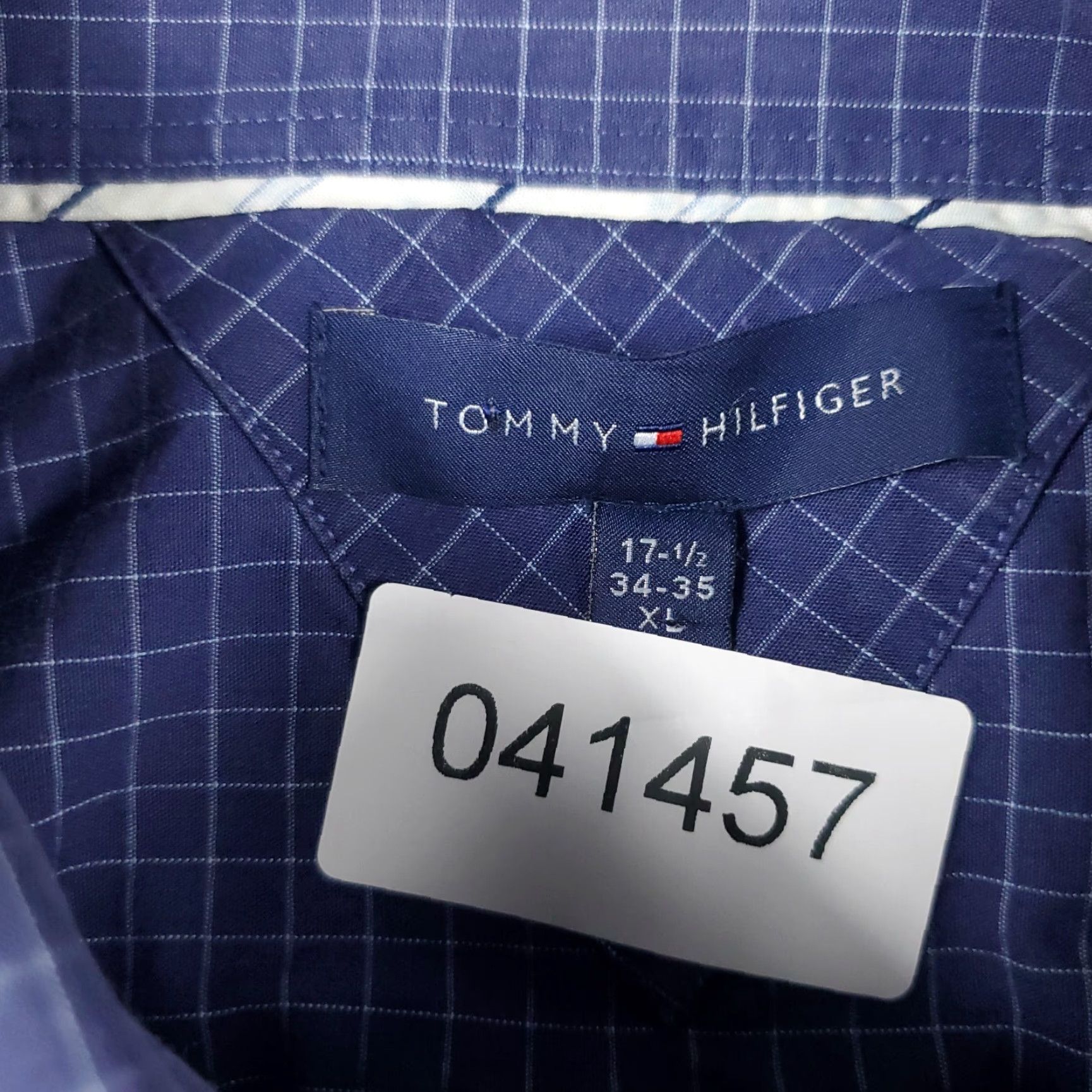 Tommy Hilfiger Tommy Hilfiger Blue Check Button-Up Shirt Mens XL Long Sleeve Casual Classic Size US XL / EU 56 / 4 - 6 Thumbnail