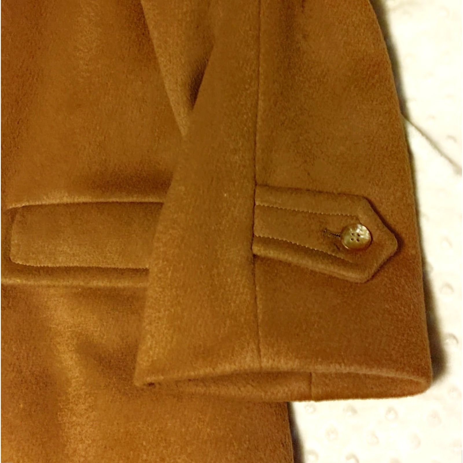 Vintage VINTAGE Zero King 100% Wool Long Coat - Brown, Faux Fur, 1960s Trench/ Mac, Regular 44, Adults, Everyday Size US S / EU 44-46 / 1 - 5 Thumbnail