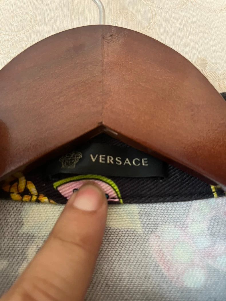 Versace Versace Printed denim jacket top Size US L / EU 52-54 / 3 - 4 Thumbnail