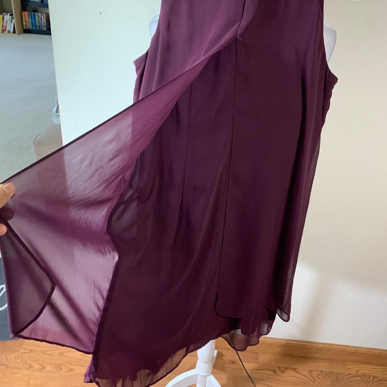 Other SLNY Purple Sleeveless Dress size 6P Size M / US 6-8 / IT 42-44 - 6 Thumbnail