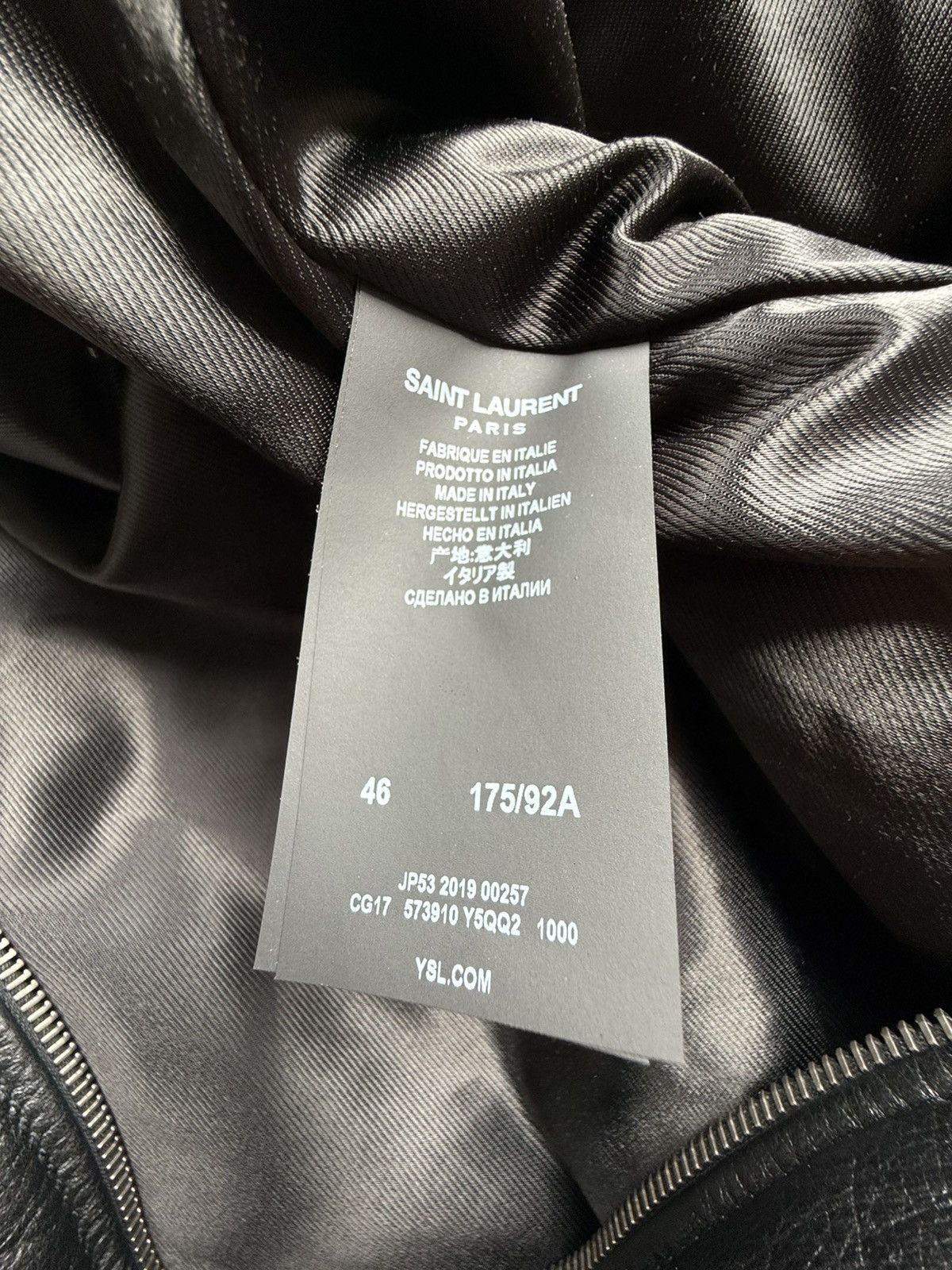 Saint Laurent Paris FW19 Saint Laurent multi zip leather bomber teddy jacket 46 Size US S / EU 44-46 / 1 - 24 Thumbnail