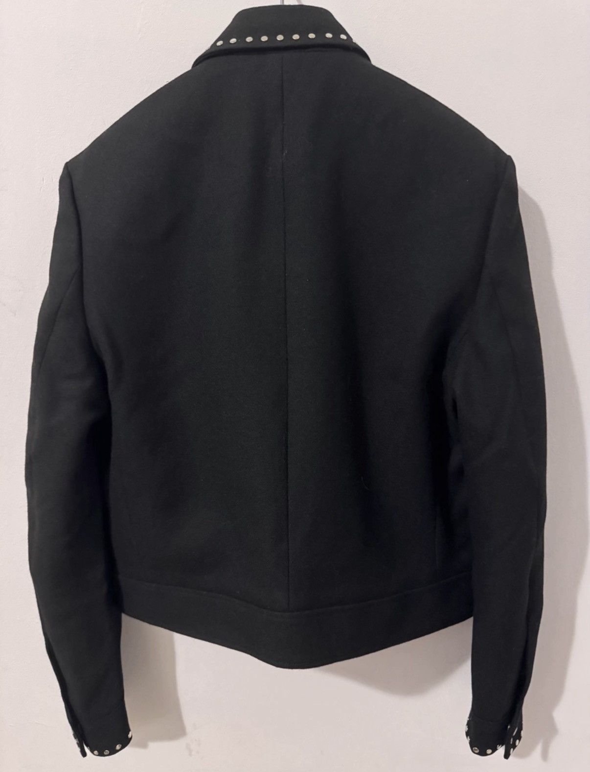 Saint Laurent Paris Saint Laurent (SLP) 16FW Runway Wool Zip Studded Jacket Size US XL / EU 56 / 4 - 2 Thumbnail
