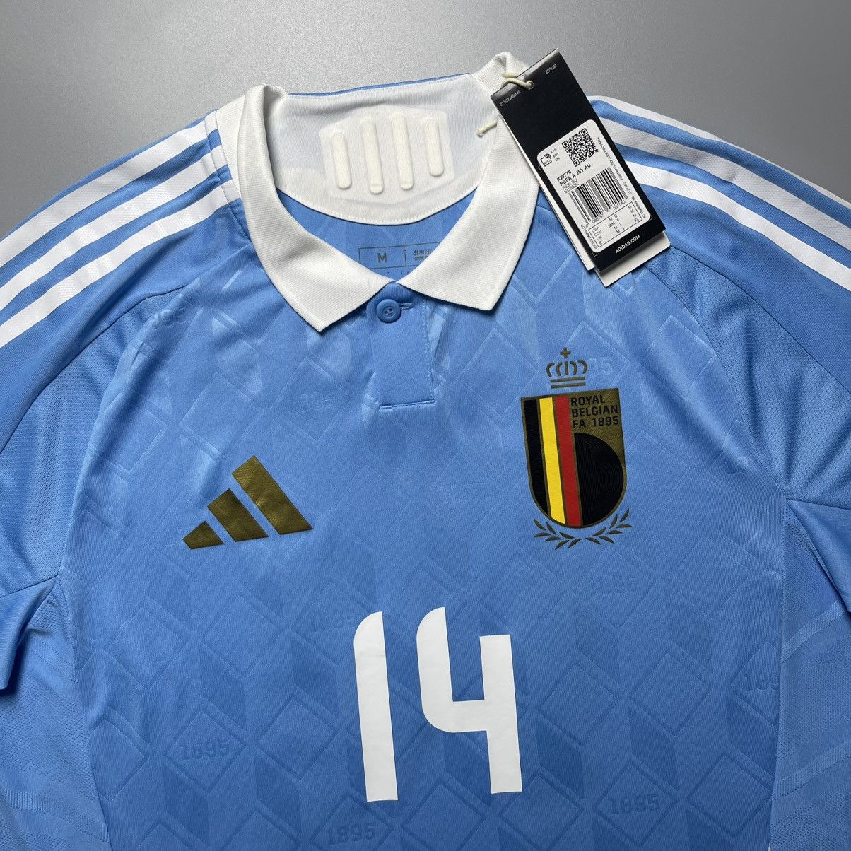 Adidas × Vintage BELGIUM ADIDAS 2024 EURO FOOTBALL AWAY JERSEY #14 LUKEBAKIO Size US M / EU 48-50 / 2 - 7 Thumbnail