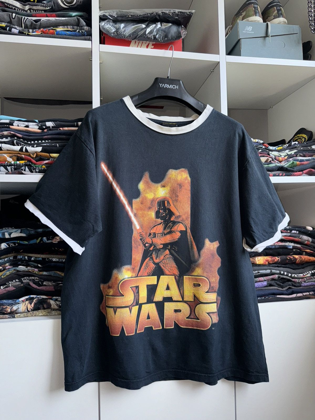 Star Wars × Vintage Vintage Star Wars Darth Vader Movie Tee T Shirt Size US XL / EU 56 / 4 - 2 Thumbnail