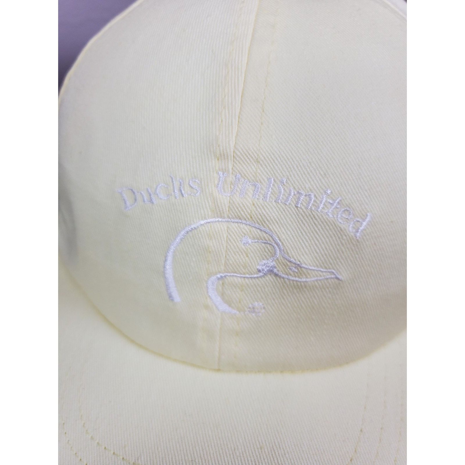 Vintage Ducks Unlimited Light Yellow Hat Hunting Cap Mallard Duck Size ONE SIZE - 8 Thumbnail