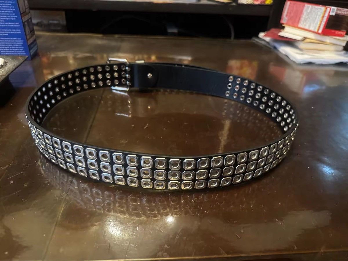 Japanese Brand Vintage Y2K Avant Garde Style Studded Metal Details Belt Size ONE SIZE - 2 Thumbnail