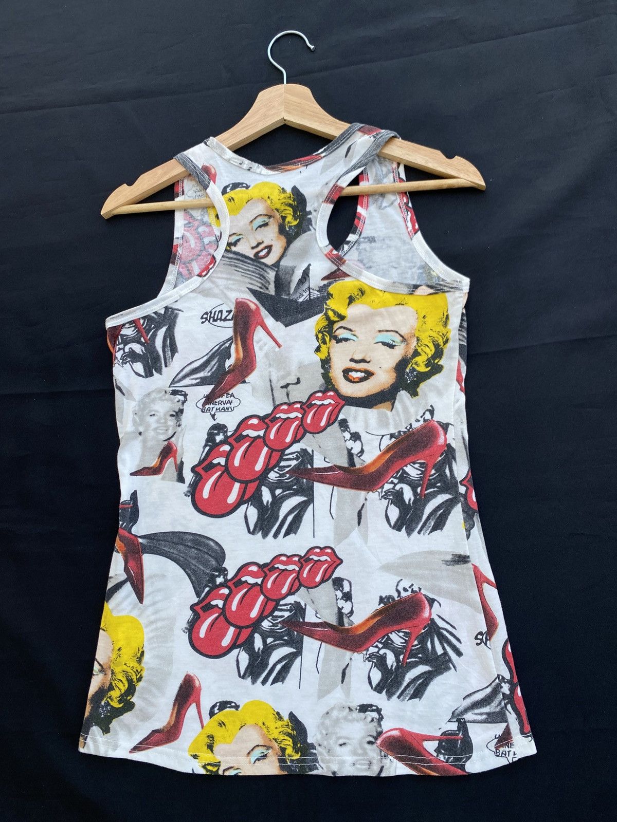 The Rolling Stones Rare Marilyn Monroe x Rolling Stones Singlet/ Top Size S / US 4 / IT 40 - 12 Thumbnail