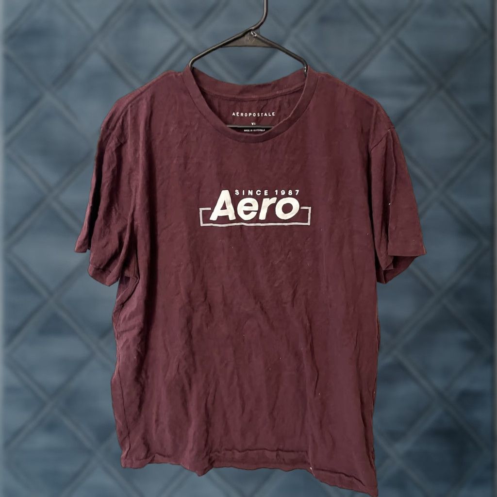 Aeropostale VINTAGE Aeropostale Shirt Mens XL Maroon Logo T-Shirt 80s 90s Graphic Casual Size XL Mens Size US XL / EU 56 / 4 - 1 Thumbnail