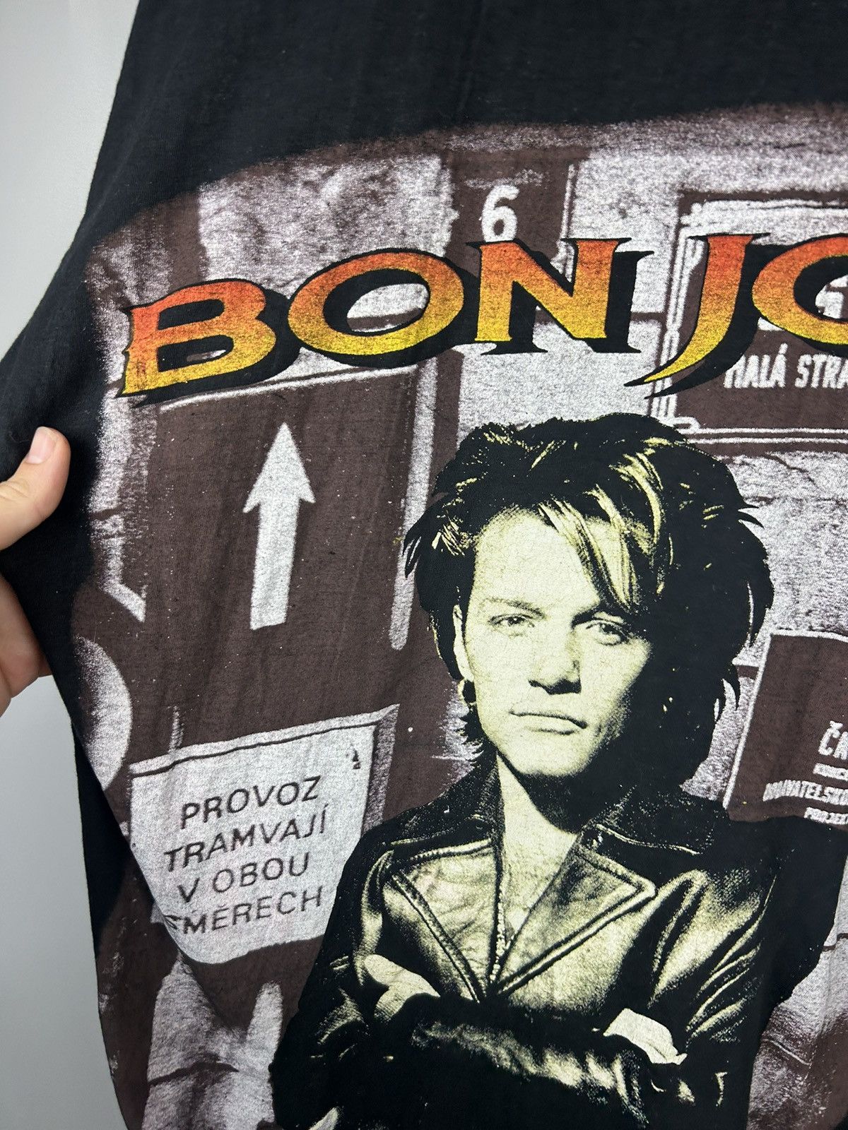 Band Tees × Bon Jovi × Vintage Vintage 90s Bon Jovi All Over Print T shirt Size US L / EU 52-54 / 3 - 18 Thumbnail