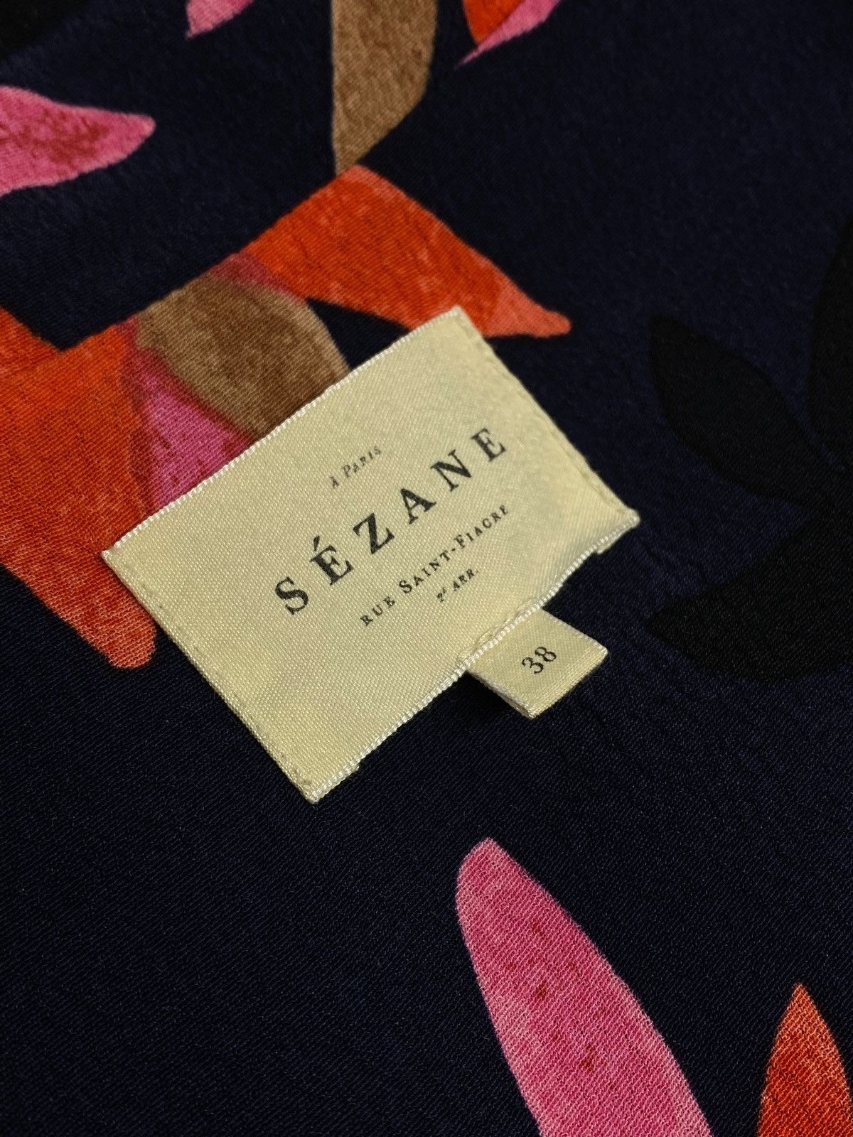 Sezane 🔥 Y2K SÉZANE FLORAL SHIRT MADE IN FRANCE PARIS VIBES Size S / US 4 / IT 40 - 6 Thumbnail