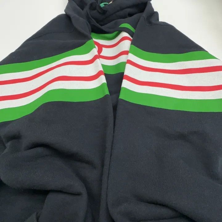 Gucci Gucci Gucci Black Logo Hoodie with Stripes -2506 Size US S / EU 44-46 / 1 - 9 Thumbnail