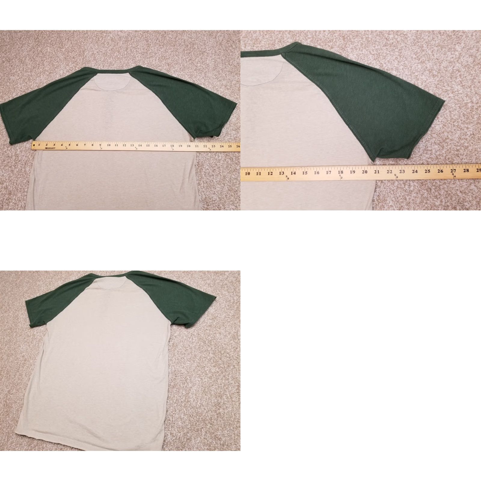 Lucky Brand Lucky Brand Shirt Womens Large Green Beige Polyester Blend Crewneck Short Sleeve Shirt Womens L Green Beige 90s Outdoor (if applicable) Mens/Womens Size L / US 10 / IT 46 - 9 Thumbnail