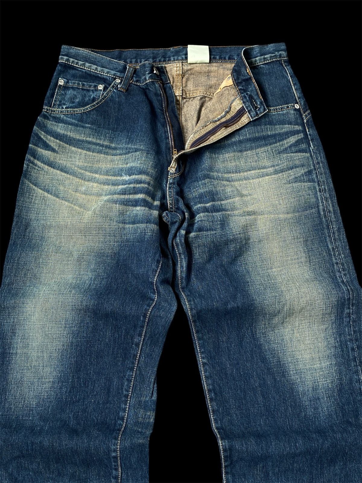 MasterPiece Vintage Masterpiece by Hectic Denim Jeans Size US 33 - 2 Thumbnail