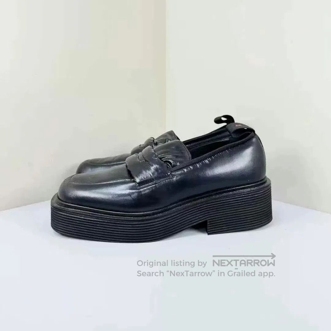 Marni Marni Black Nylon Square Toe Loafers. Size US 6 / EU 39 - 2 Thumbnail