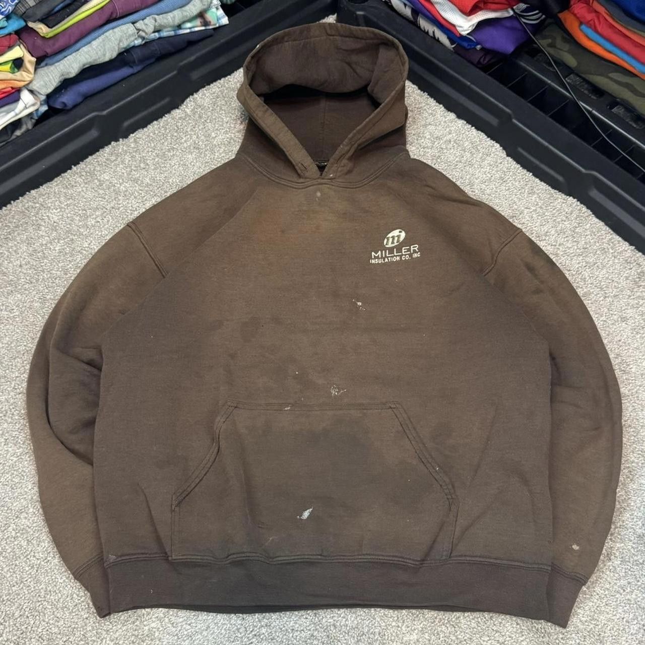 Japanese Brand × Vintage VTG 90s Faded Russell Athletic Style Brown Hoodie Size US L / EU 52-54 / 3 - 1 Thumbnail