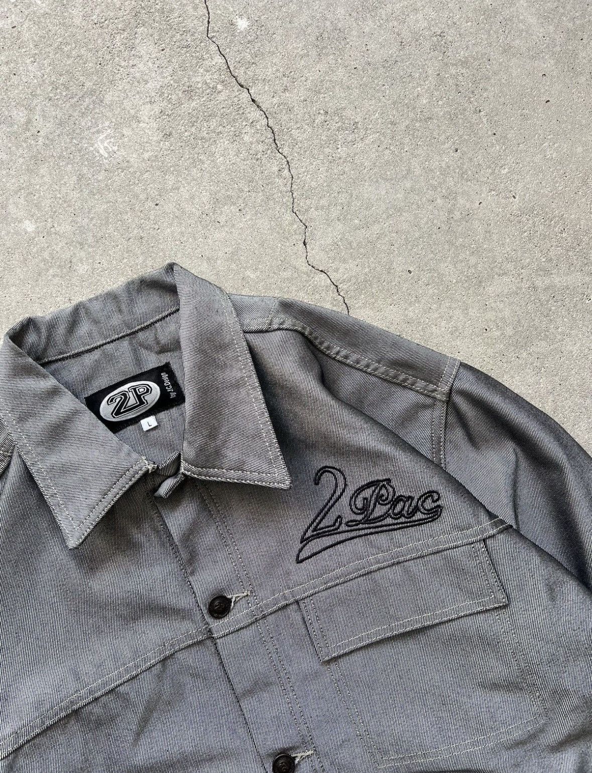 Rap Tees Vintage 2PAC Denim Jacket Size US L / EU 52-54 / 3 - 4 Thumbnail