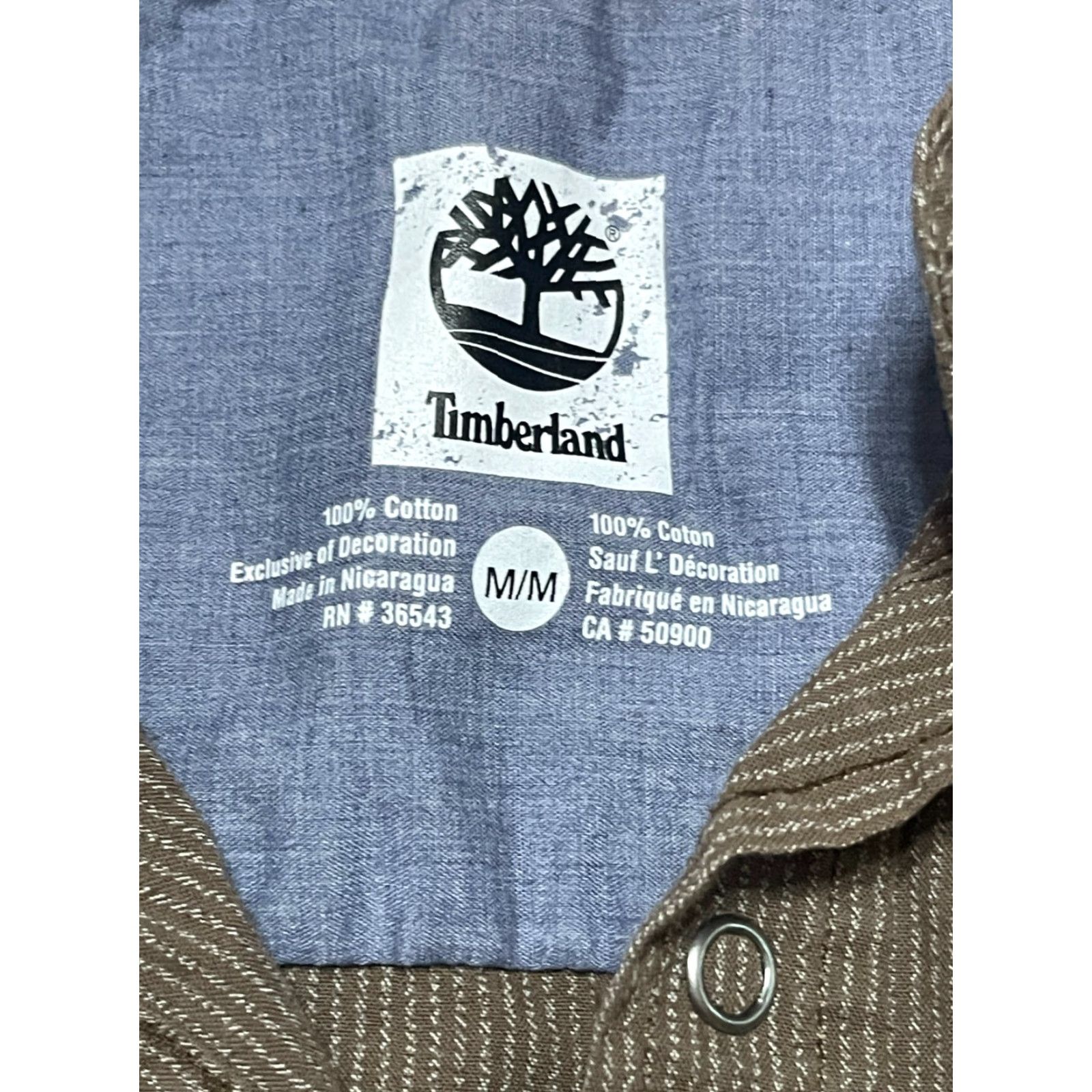 Timberland Timberland Shirt Men's Medium Brown Button-Up Long Sleeve Casual Professional Size US M / EU 48-50 / 2 - 5 Thumbnail