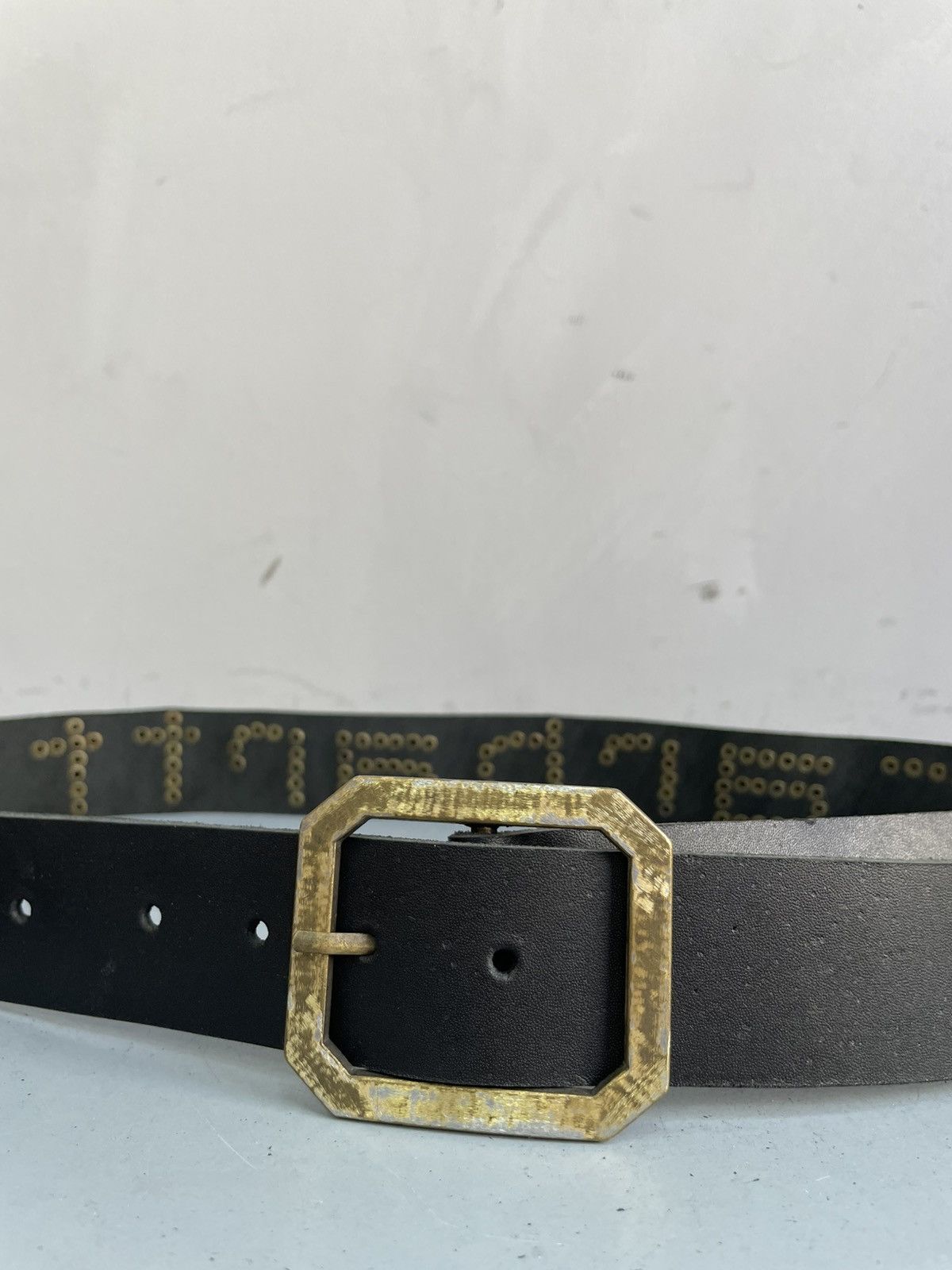 Carhartt Carhartt black leather belt avant garde street style Size ONE SIZE - 5 Thumbnail