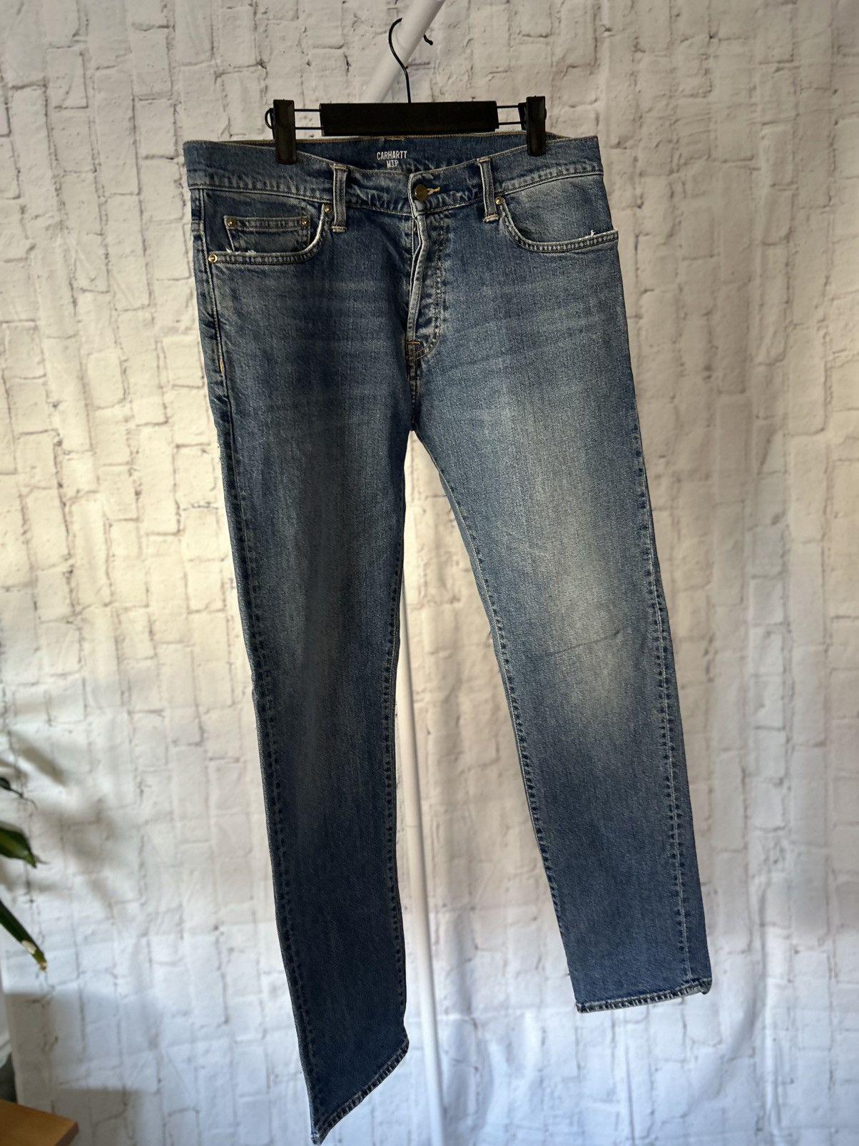 Carhartt Carhartt WIP Blue Denim Jeans – Size 33/32 Size US 33 - 1 Thumbnail