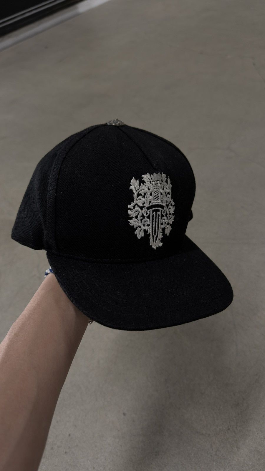 Chrome Hearts RARE!!Chrome Hearts Dagger Denim Baseball Hat Size ONE SIZE - 1 Thumbnail