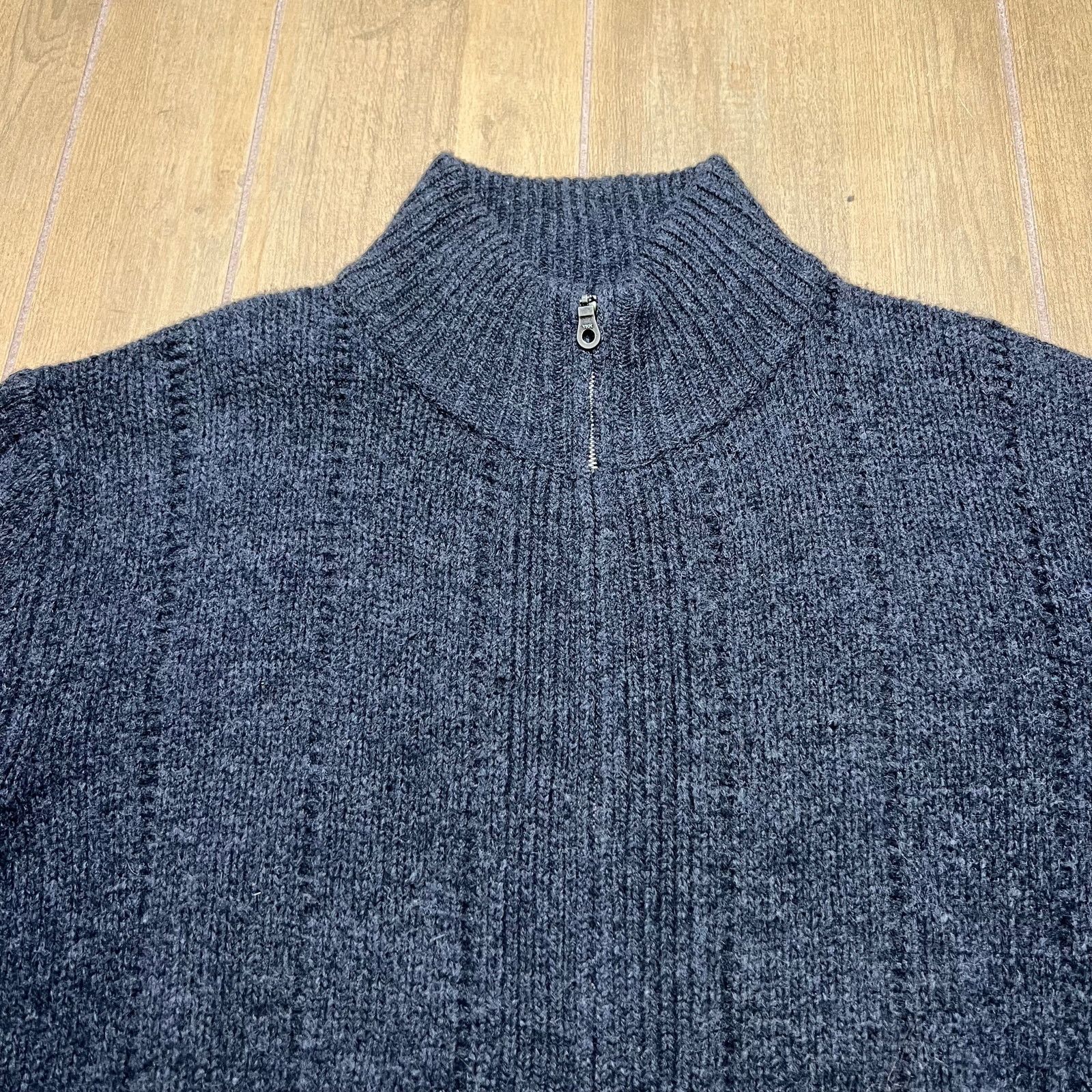 Vintage Heather Tweed Lambswool Sweater Full Zip Gray XL Mens Size US XL / EU 56 / 4 - 10 Thumbnail