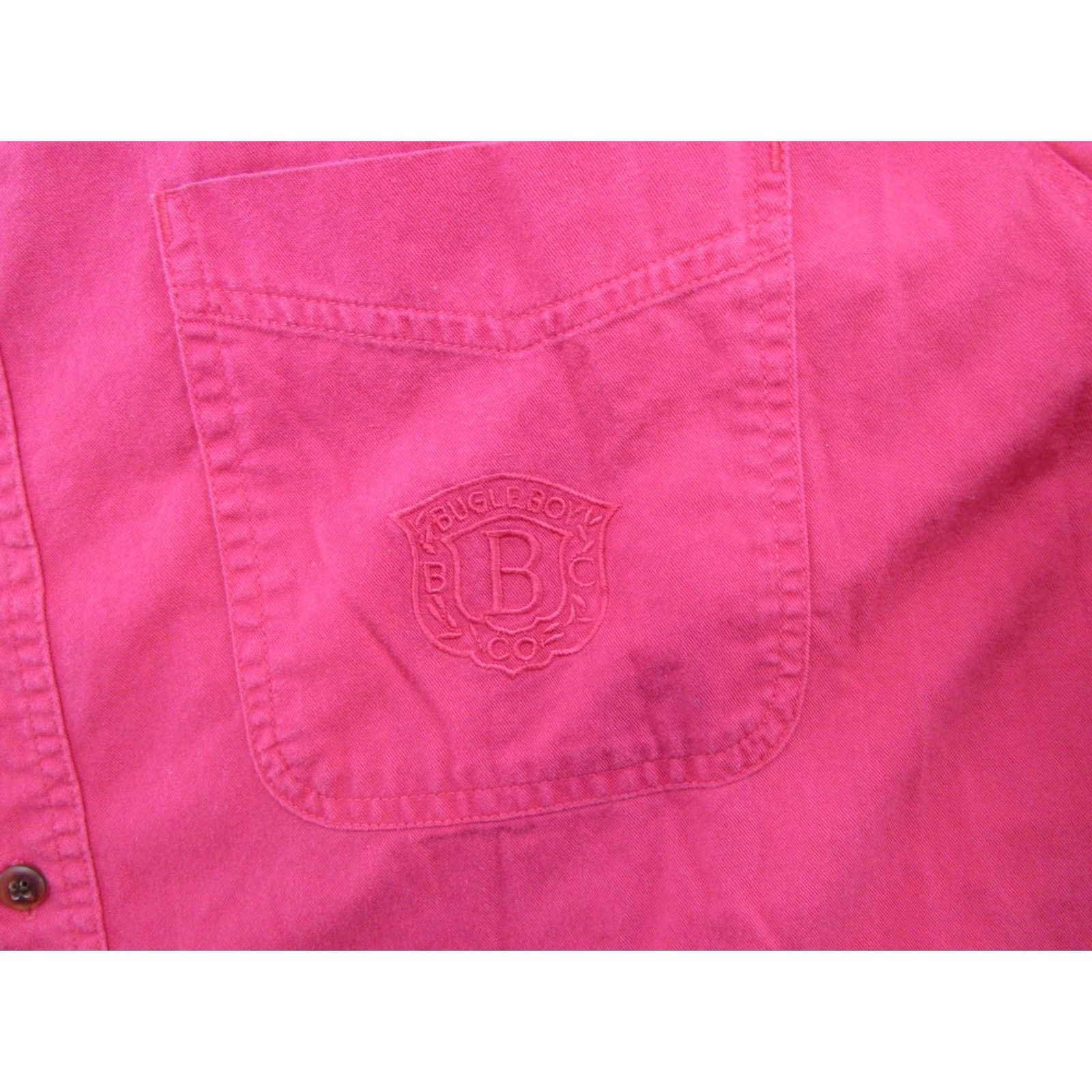 Bugle Boy VTG Bugle Boy Button Up Shirt Mens Size L Red Coral Long Sleeve Casual Shirt Size US L / EU 52-54 / 3 - 2 Thumbnail