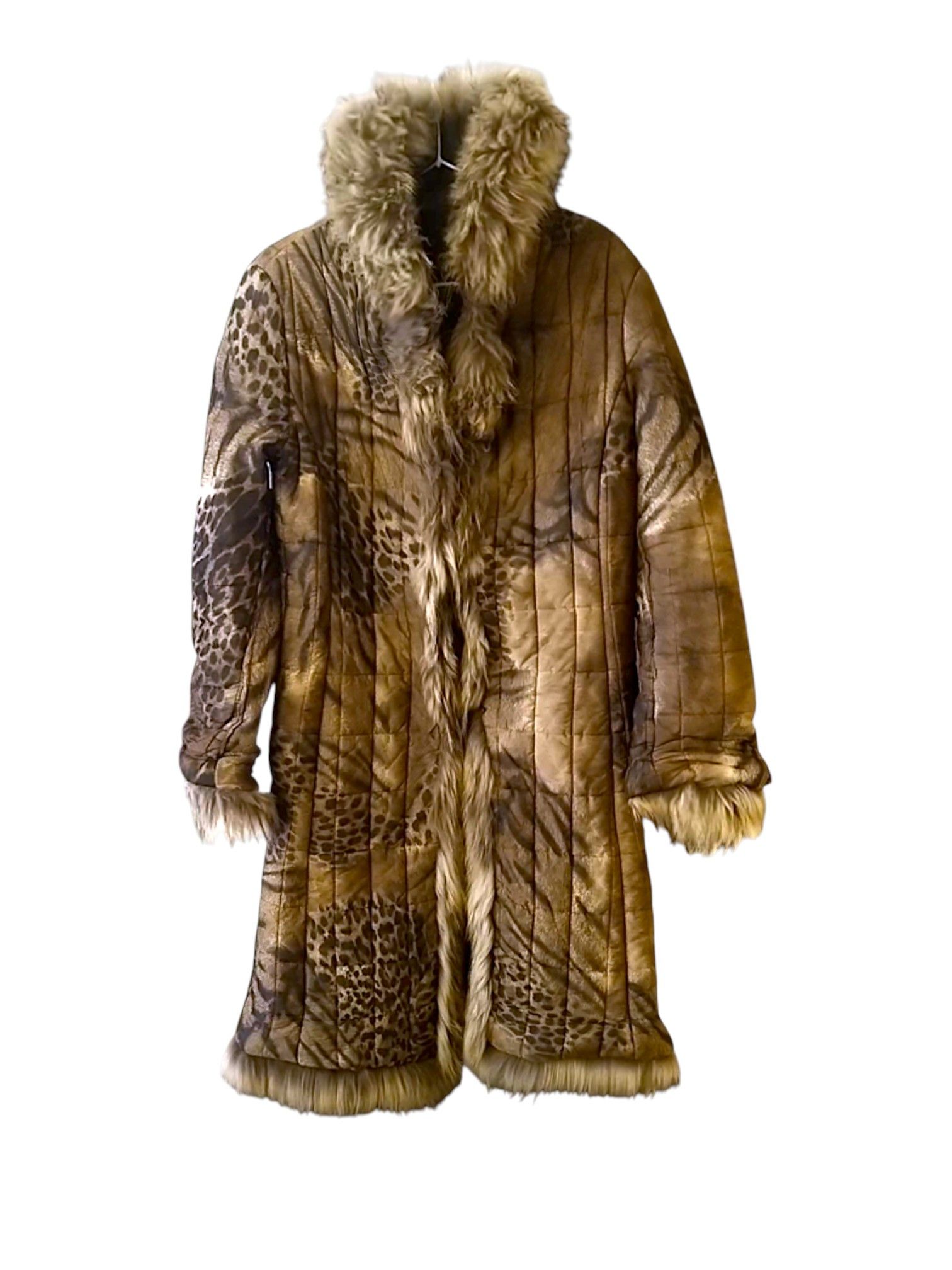 Just Cavalli Class Roberto Cavalli Reversible Leopard Print Fur Coat Size M / US 6-8 / IT 42-44 - 1 Thumbnail