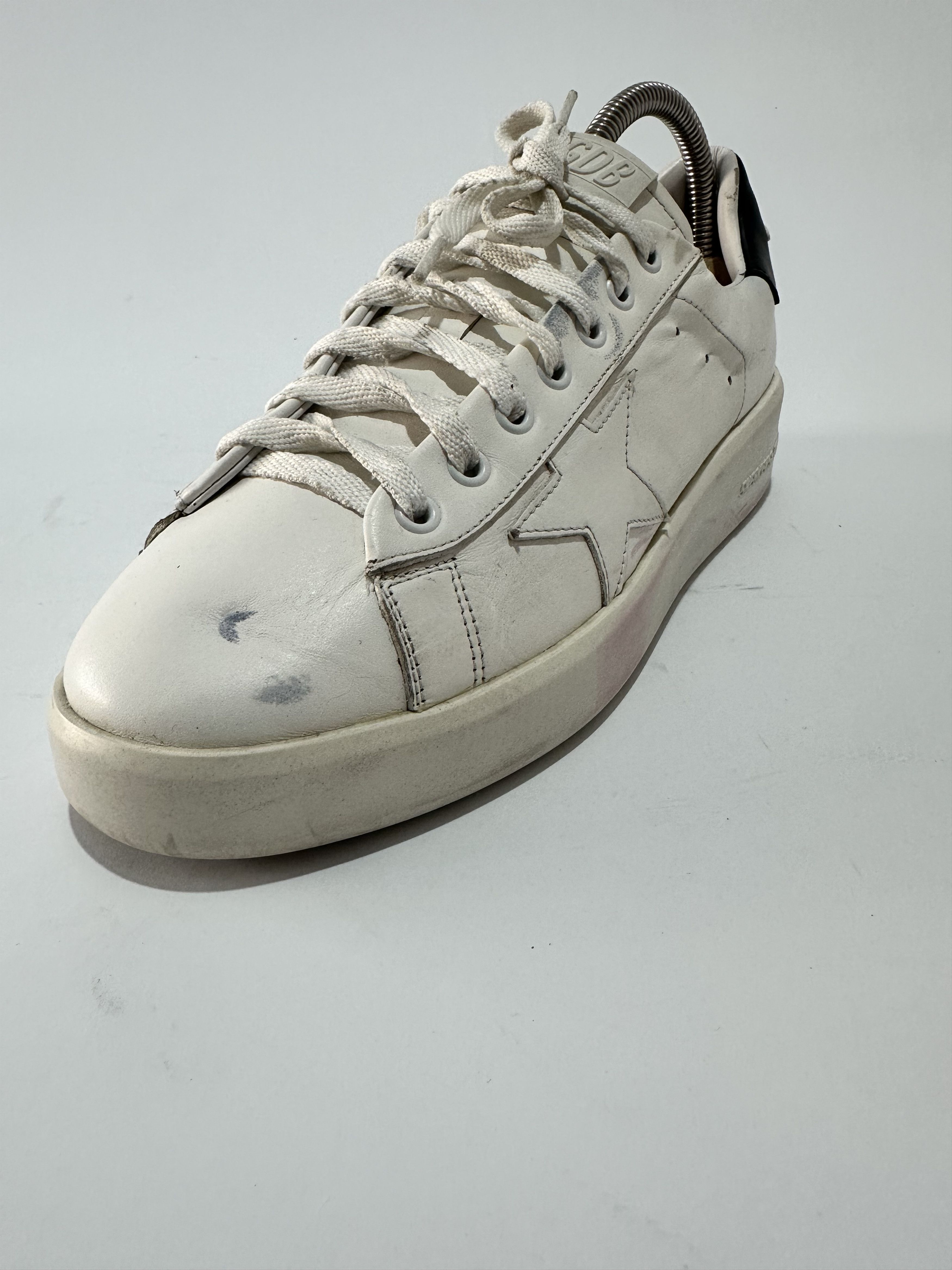 Golden Goose Golden Goose White Leather Pure Star Sneakers Size 41 Size US 8 / EU 41 - 8 Thumbnail