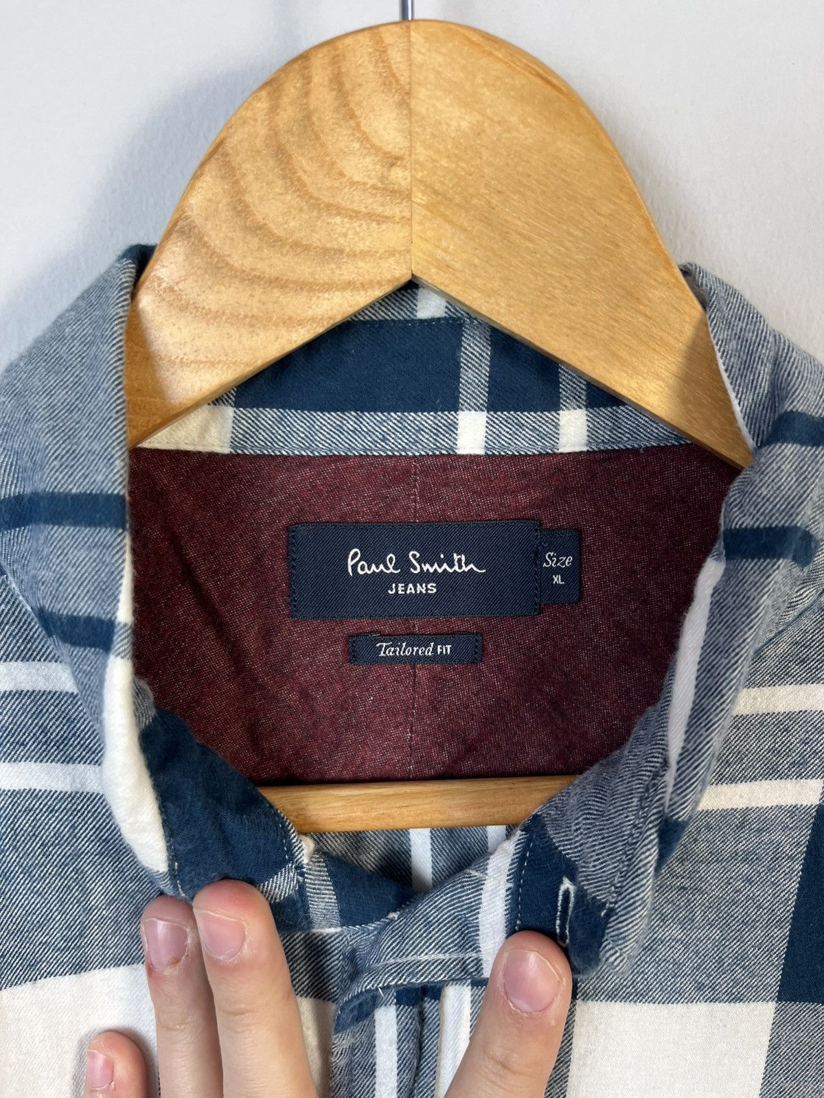 Paul Smith Paul Smith Jeans Plaid Cotton Tailored Fit Long Sleeve Shirt Size US XL / EU 56 / 4 - 8 Thumbnail