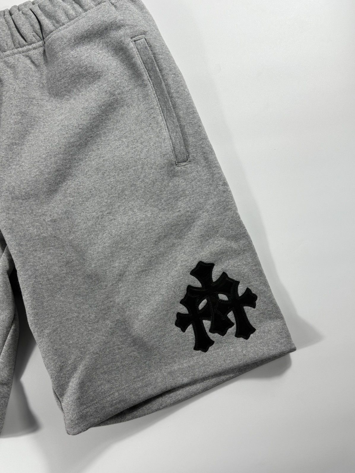 Chrome Hearts 🔥Chrome Hearts Grey Cross Patches Short🔥 Size US 34 / EU 50 - 3 Thumbnail