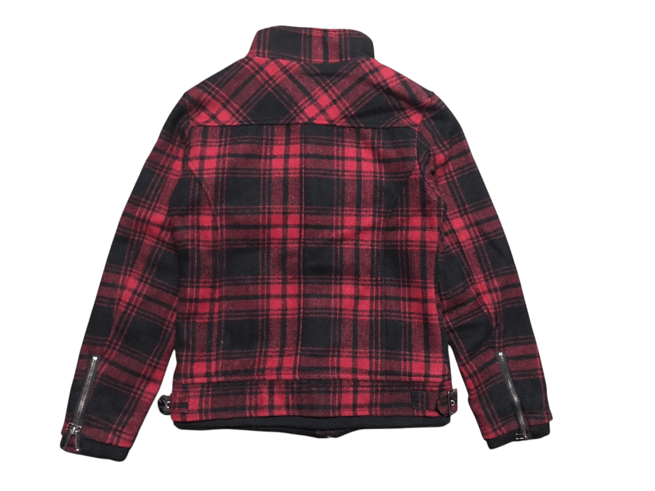 In The Attic In The Attic Plaid Peacock Zipper Jacket Wool Punk Style Size US M / EU 48-50 / 2 - 2 Thumbnail