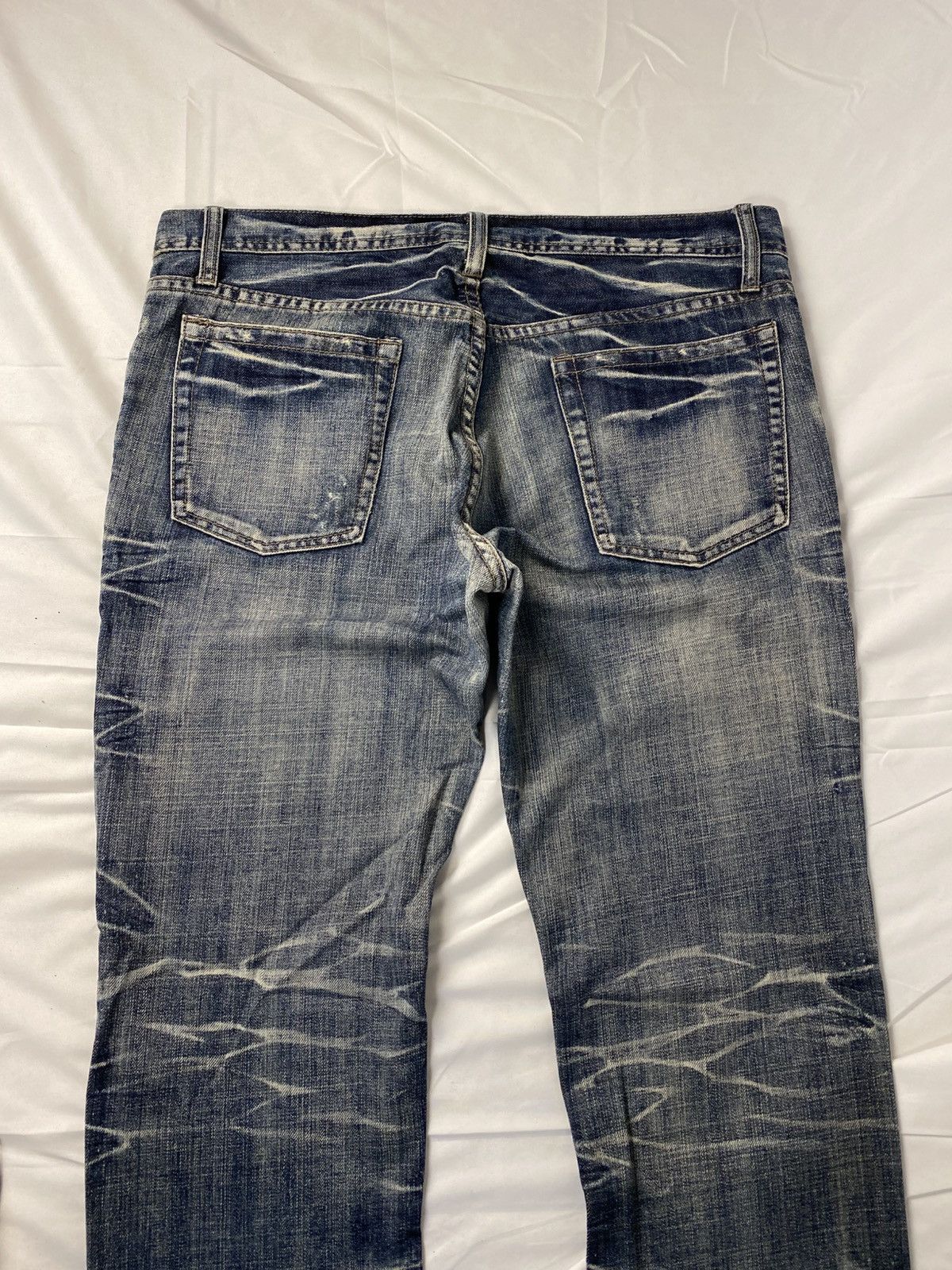 Japanese Brand 2000 Rupert Edge Washed Japanese Punk Style Jeans Denims Size US 35 - 13 Thumbnail