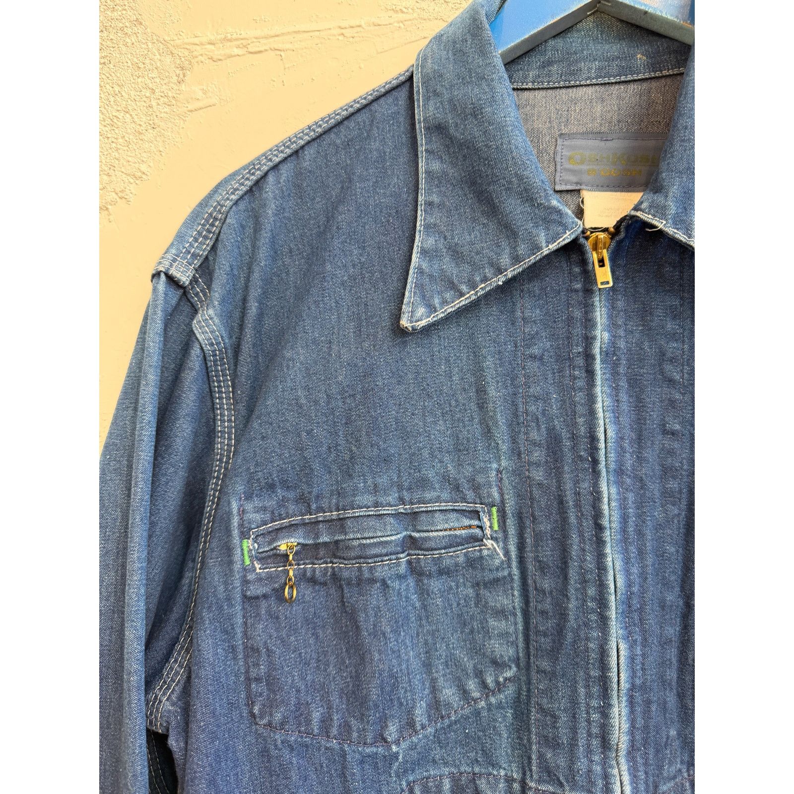 Vintage Oshkosh B'gosh 60's Denim Indigo Chore Barn Coat in Blue, Men's (Size L) — image 4 of 6