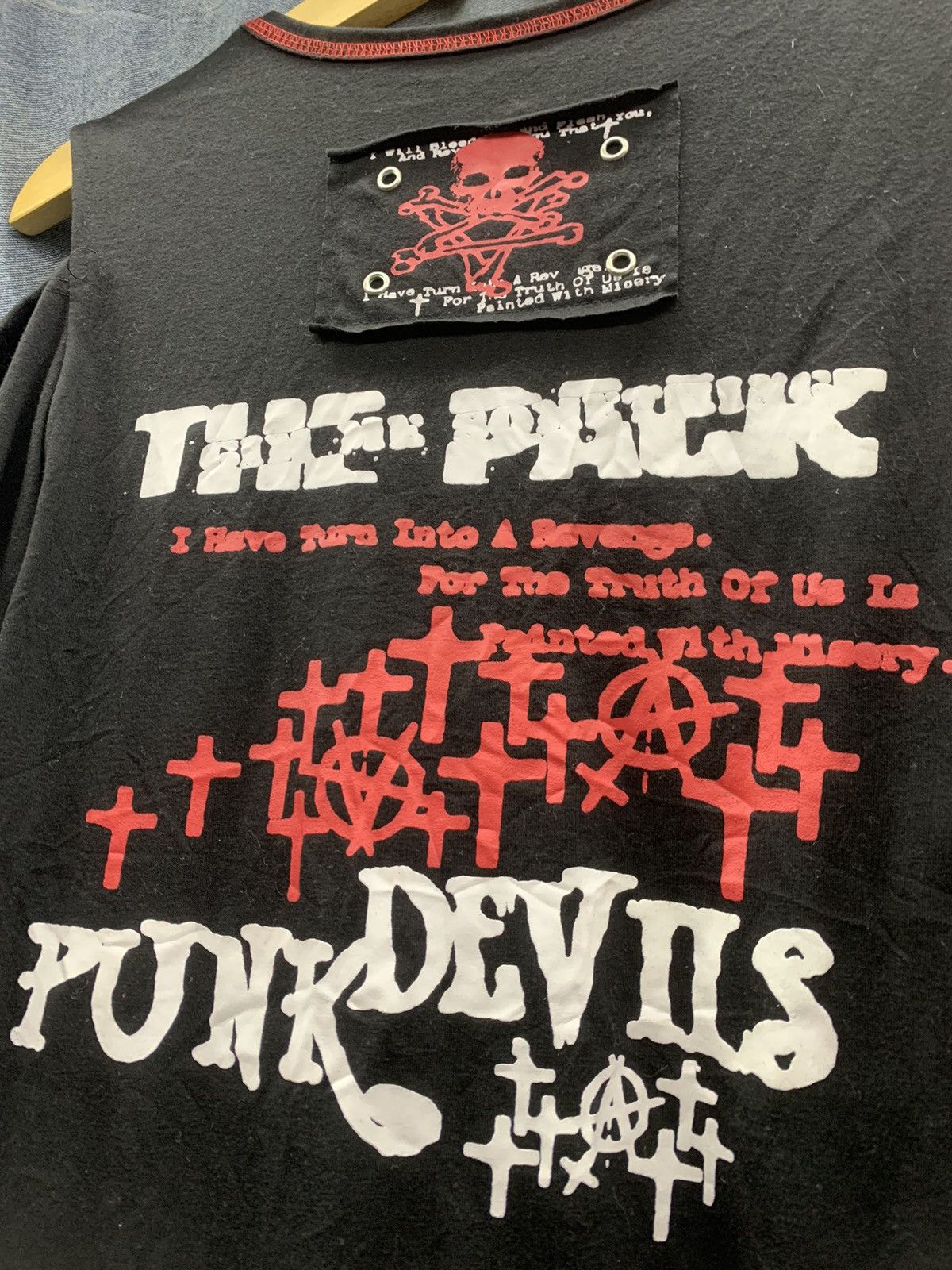 14th Addiction × Japanese Brand × Le Grande Bleu (L.G.B.) PUNK DEVILS CROSS SKULLS BONDAGE STYLE BY additrap Size US M / EU 48-50 / 2 - 10 Thumbnail