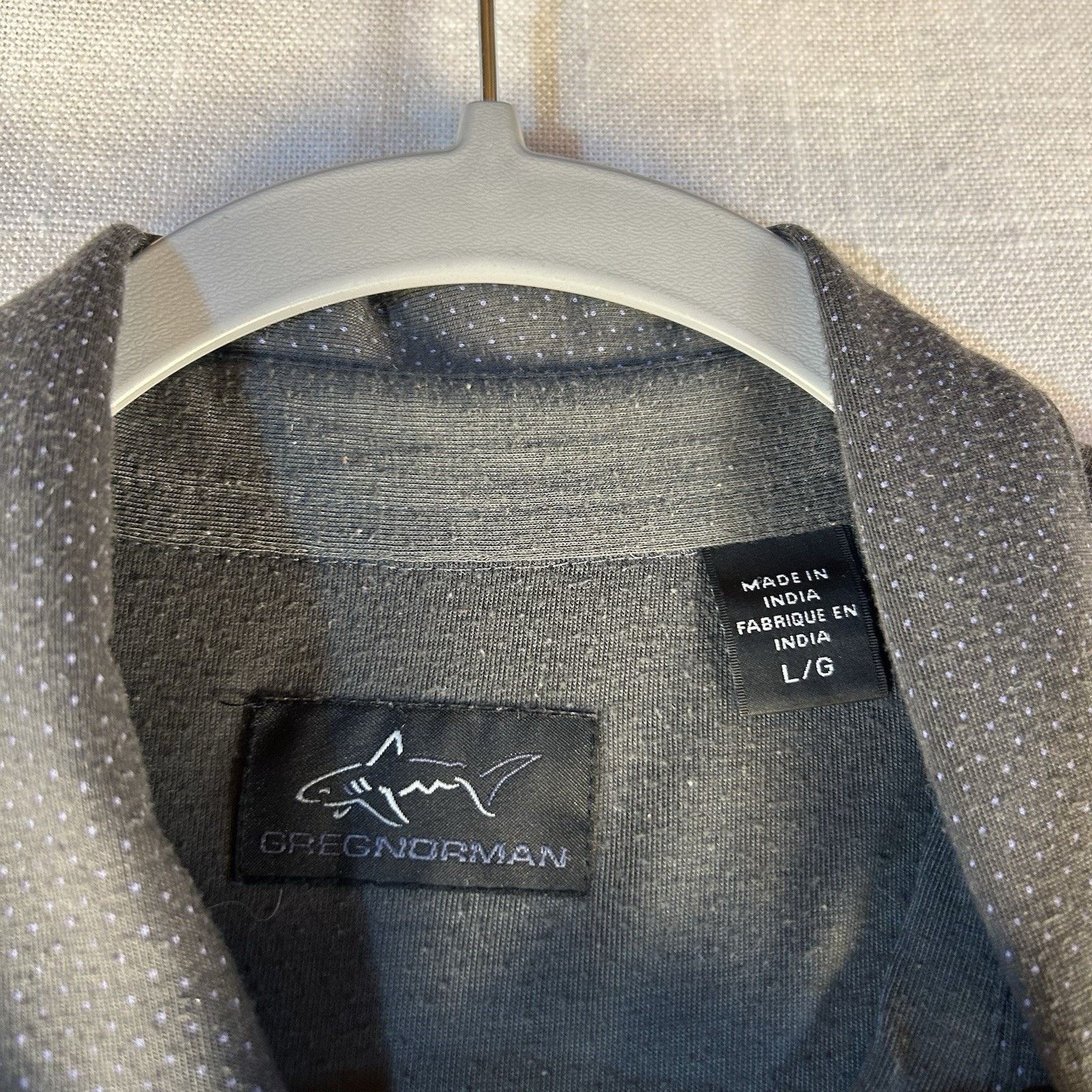 Greg Norman Greg Norman 1/4 Button Polo Golf Shirt L Gray With Pin Dots Size US L / EU 52-54 / 3 - 5 Thumbnail