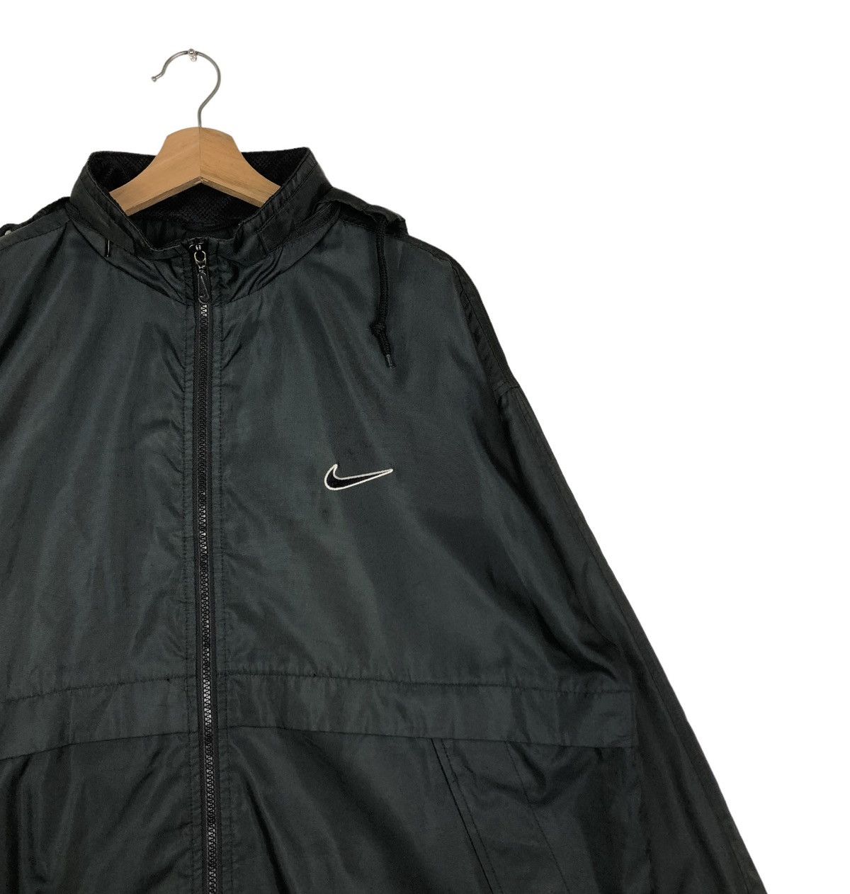 Nike 🔥VINTAGE ANORAK JACKET PULL OVER NIKE BIG SWOOSH Size US XL / EU 56 / 4 - 6 Thumbnail