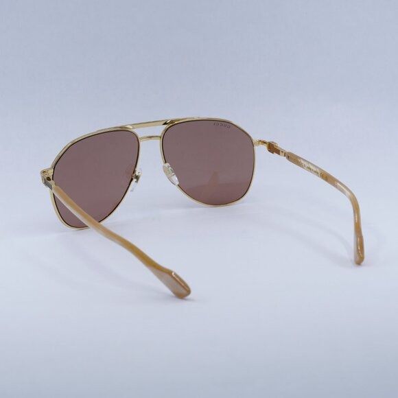 Gucci 🕶️ New Gucci GG1220S 003 Sunglasses - Gold Frame, Cognac Size ONE SIZE - 11 Thumbnail