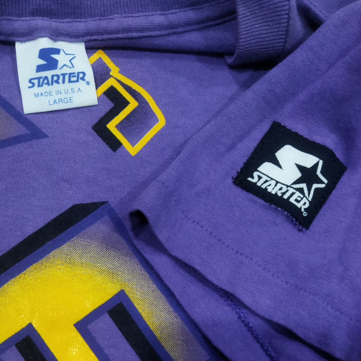 Starter Vintage 1990s Starter Lakers Shirt Size US L / EU 52-54 / 3 - 2 Thumbnail