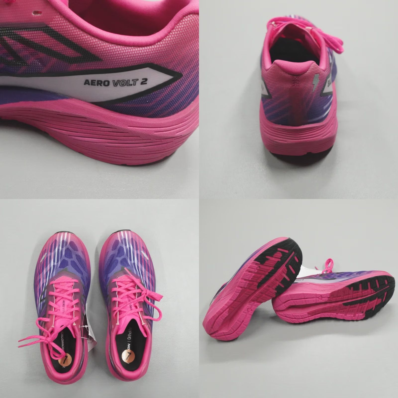 Salomon Salomon Aero Volt 2 Women’s Size 9.5 Pink Glo/Beetroot Purple/Spectrum Blue Size US 8 / IT 38 - 8 Thumbnail