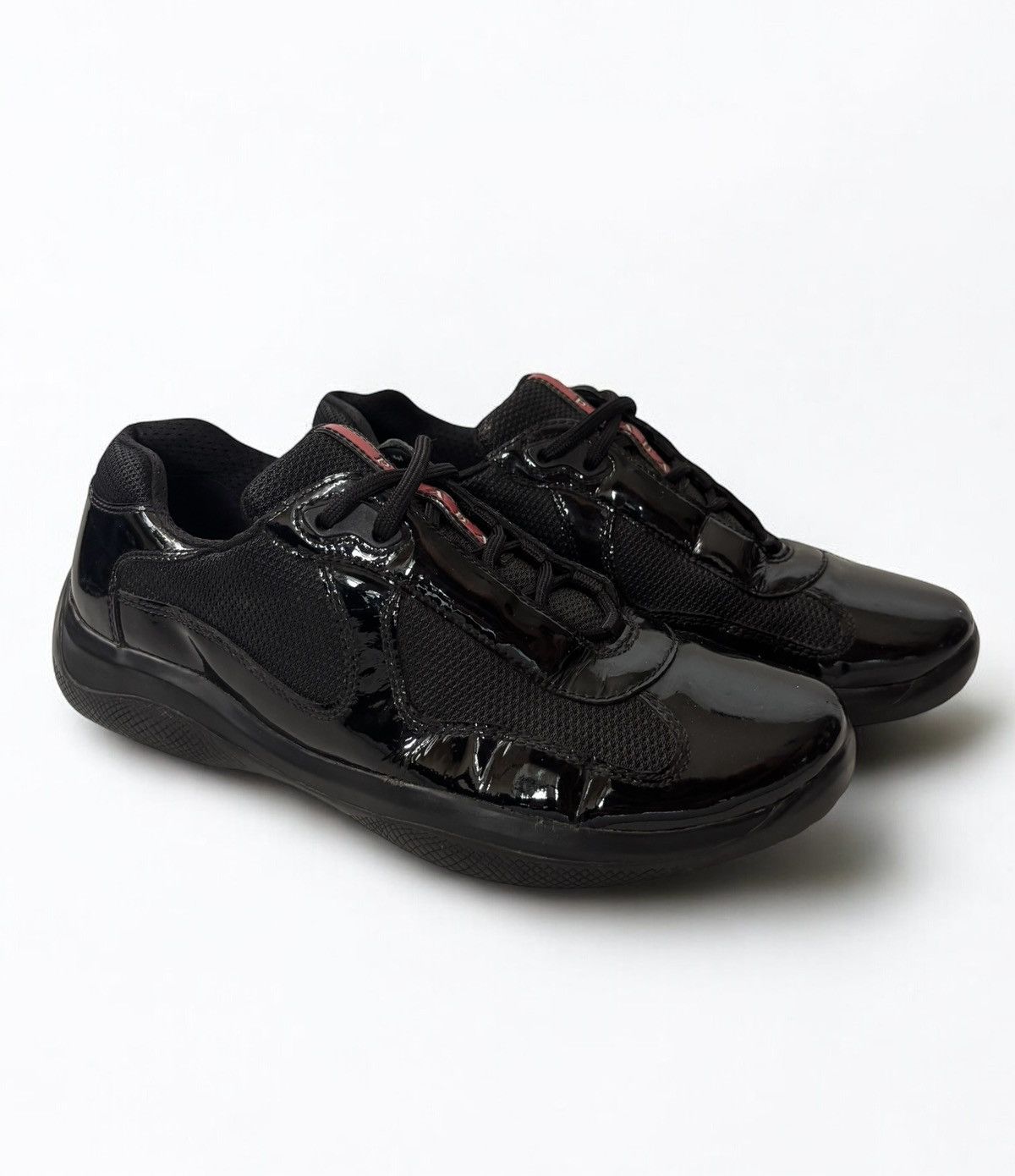 Prada Vintage Prada American Cup Patent leather sneakers Size US 8 / EU 41 - 1 Thumbnail
