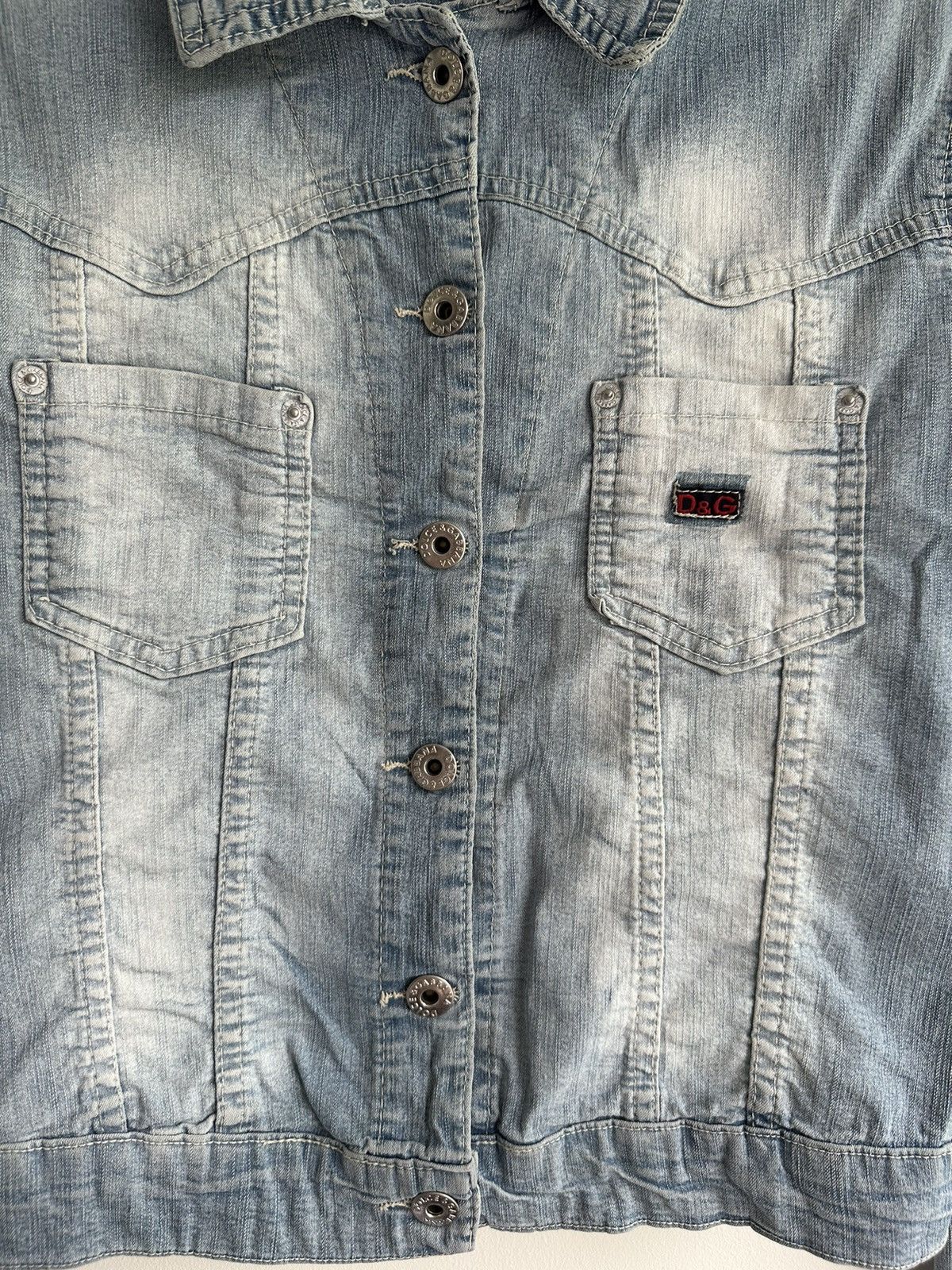 Dolce & Gabbana 90s Archive DOLCE & GABBANA VINTAGE DENIM JACKET Blue Size M Size M / US 6-8 / IT 42-44 - 5 Thumbnail