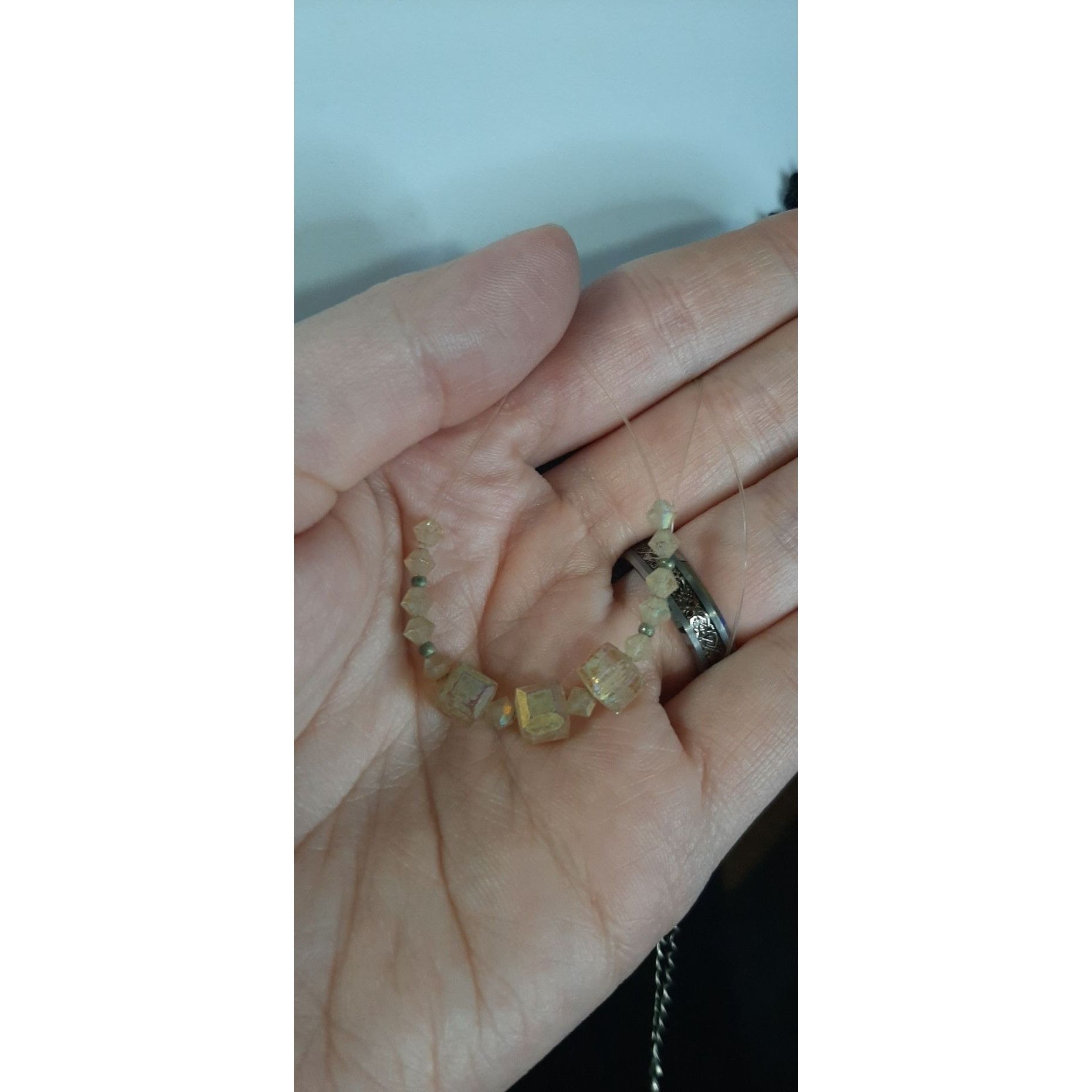 Other Distressed Faceted Cube Bead Necklace Size ONE SIZE - 3 Thumbnail