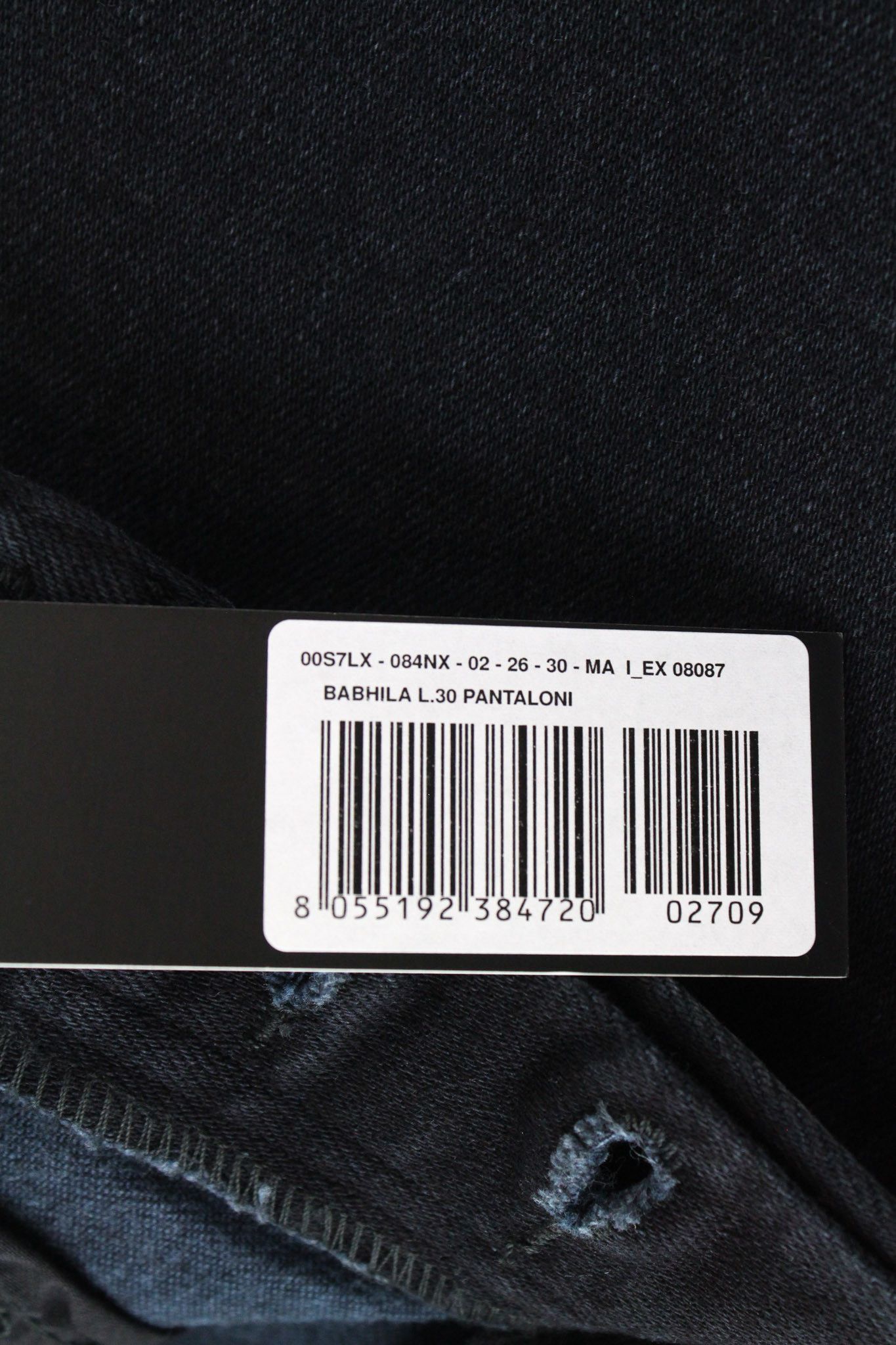 Diesel BABHILA 084NX W26/L30 Dark Blue Stretch Jeans 71397 Size 26" / US 2 / IT 38 - 6 Thumbnail