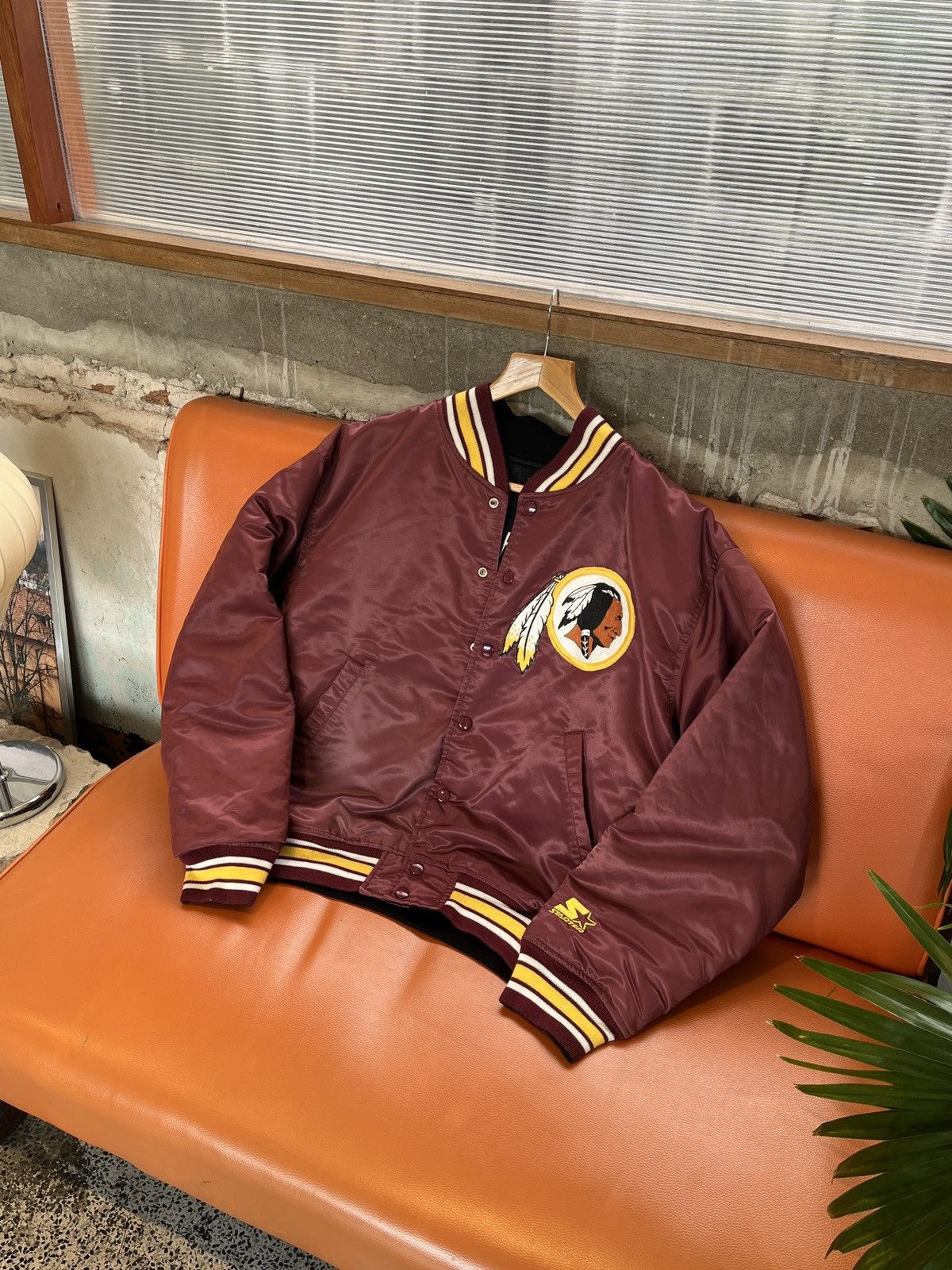 Starter Vintage Starter Washington Redskins Reversible Satin Jacket Size US M / EU 48-50 / 2 - 1 Thumbnail