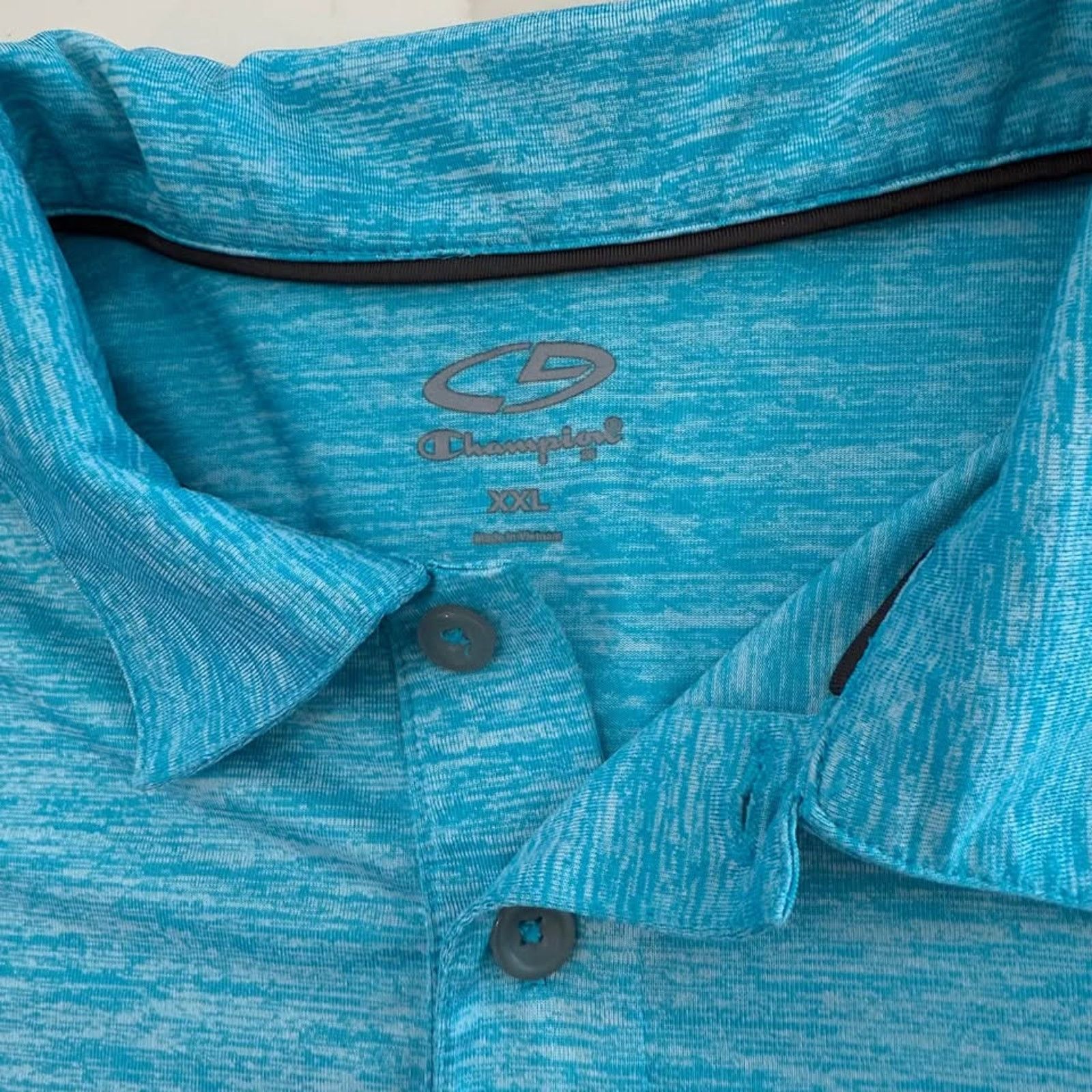 Champion Champion C9 Polo Shirt Mens XXL Turquoise Blue Casual Golf Size US XXL / EU 58 / 5 - 4 Thumbnail