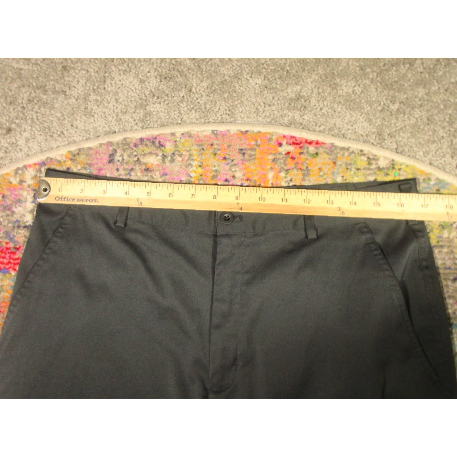 Nike Nike Golf Pants Mens Regular 32x32 Black Flat Front Dri-Fit Quick Dry Stretch Chino Athletic" Size US 32 / EU 48 - 7 Thumbnail