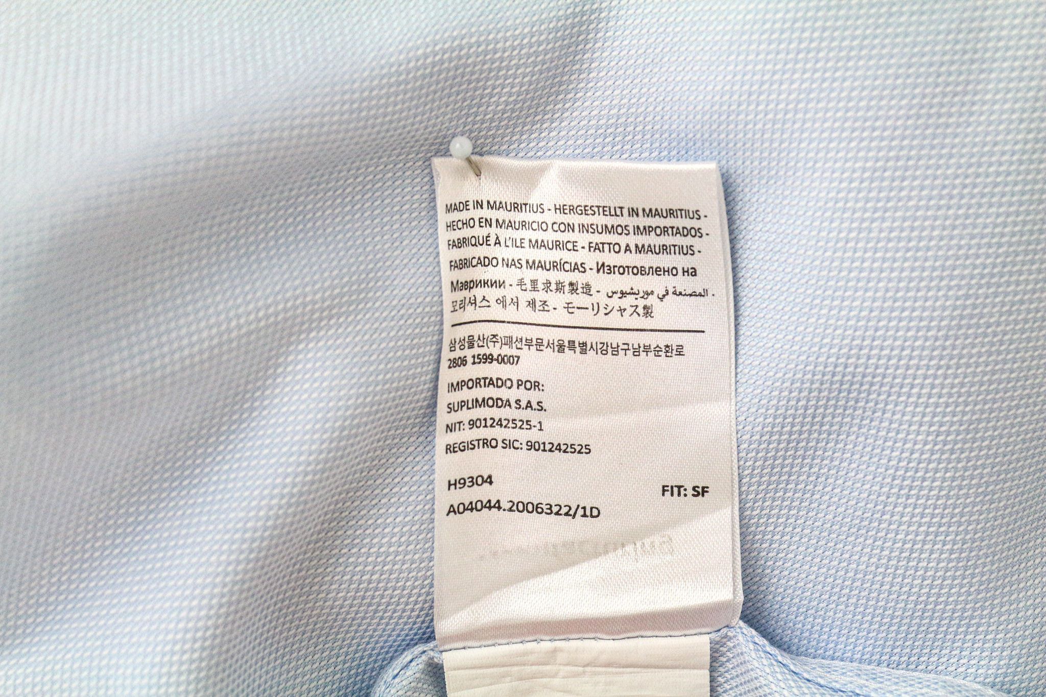 Suitsupply TRAVELLER 42/16 1/2 Slim Blue Cotton Shirt 78905 Size 42R - 7 Thumbnail