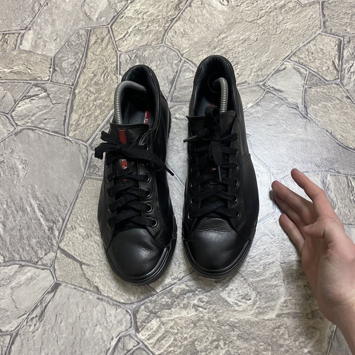 Prada Prada Leather Sneakers Low Top Size US 6.5 / EU 39-40 - 3 Thumbnail