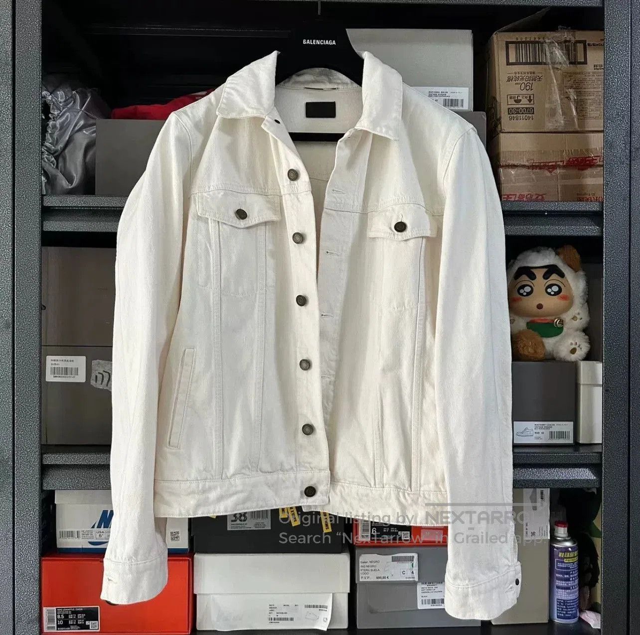 Saint Laurent Paris Saint Laurent SS22 White Denim Jacket Men. Size US M / EU 48-50 / 2 - 1 Thumbnail