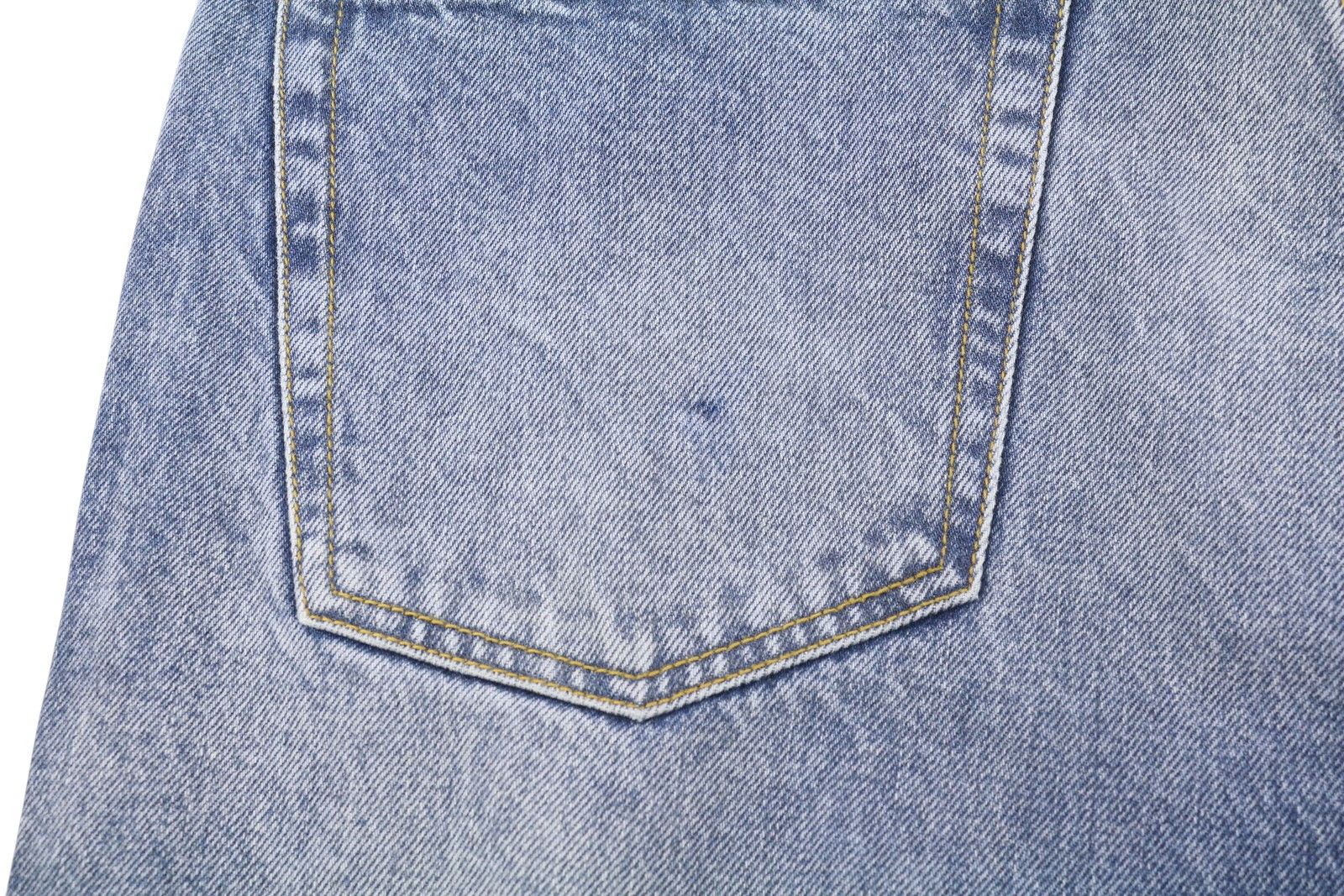 R13 CUFFED X-BF 27 Jasper Straight Faded Blue Zip PF25 86640 Size 27" / US 4 / IT 40 - 12 Thumbnail